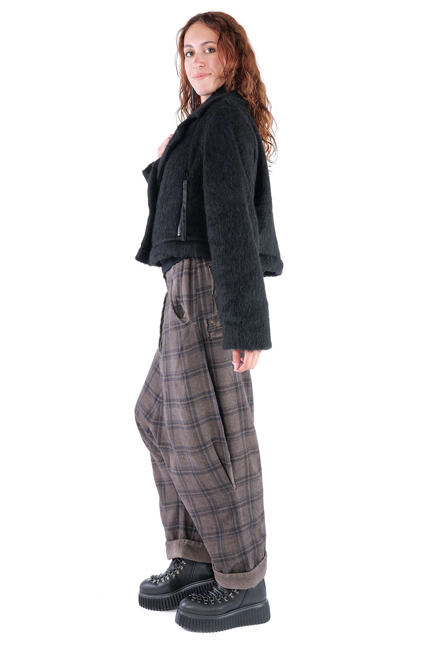 2-in-1 Wintermantel - Black faux fur/Black - Formers