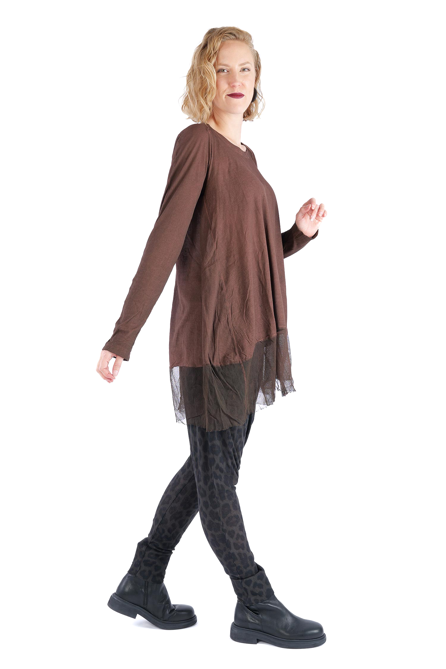 Rippjersey Tunika - Henna cloud - 2262340904