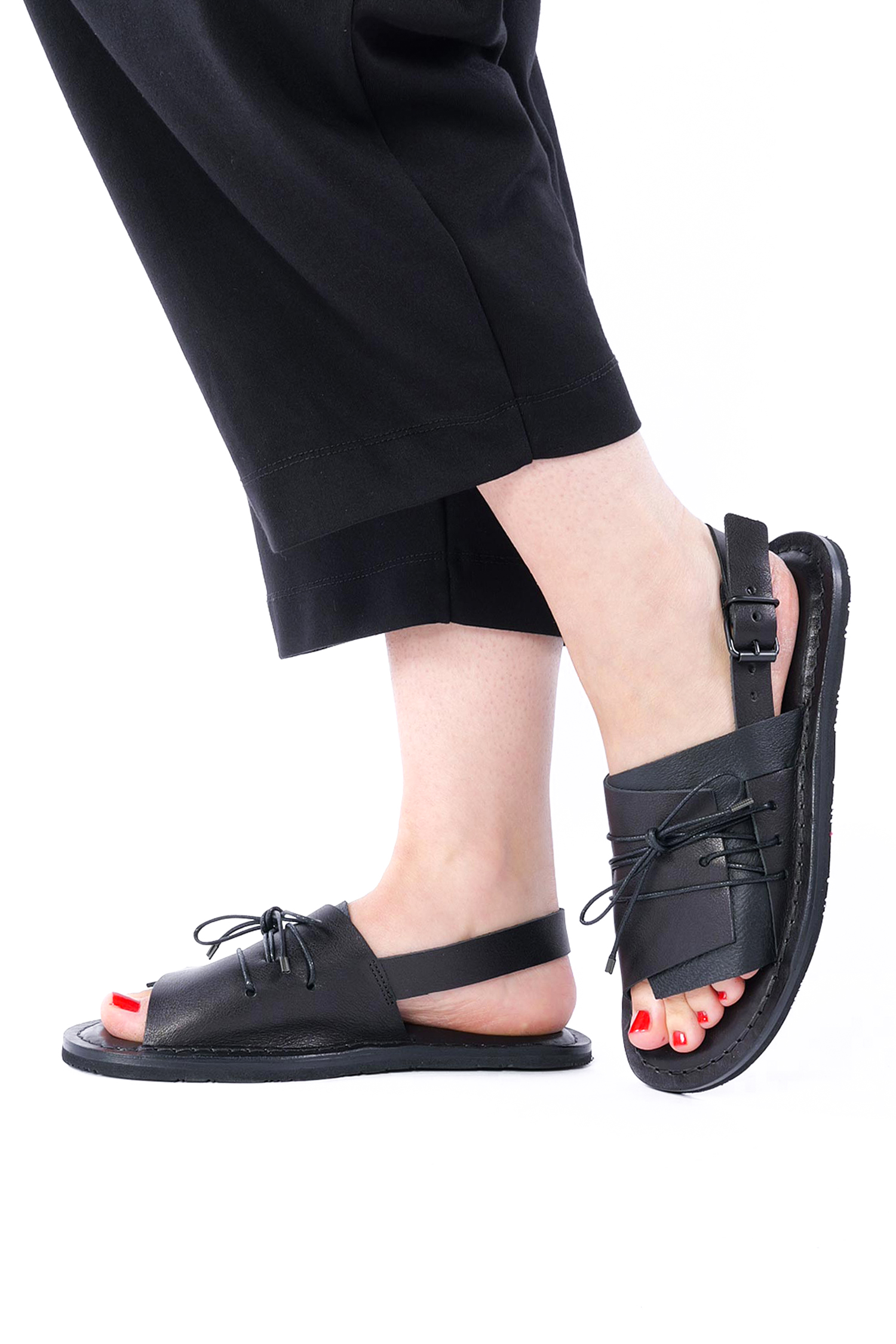 Leather sandals - black - Rare