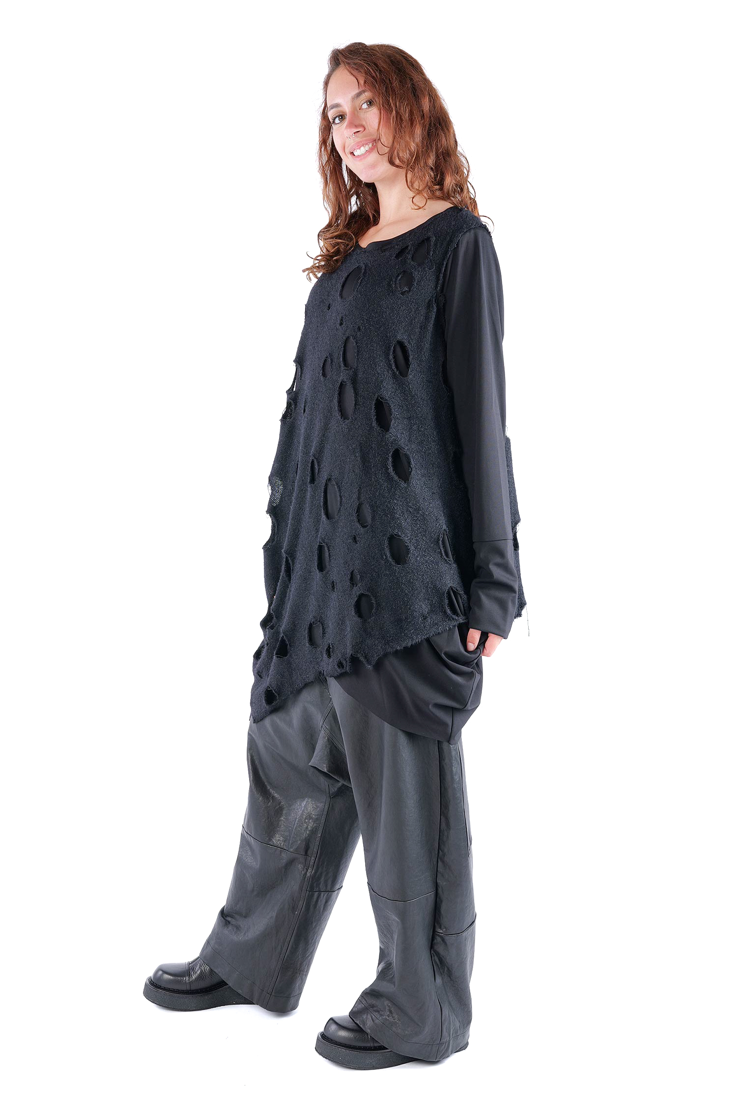 Oversize Pullover - Schwarz - J.Arwen