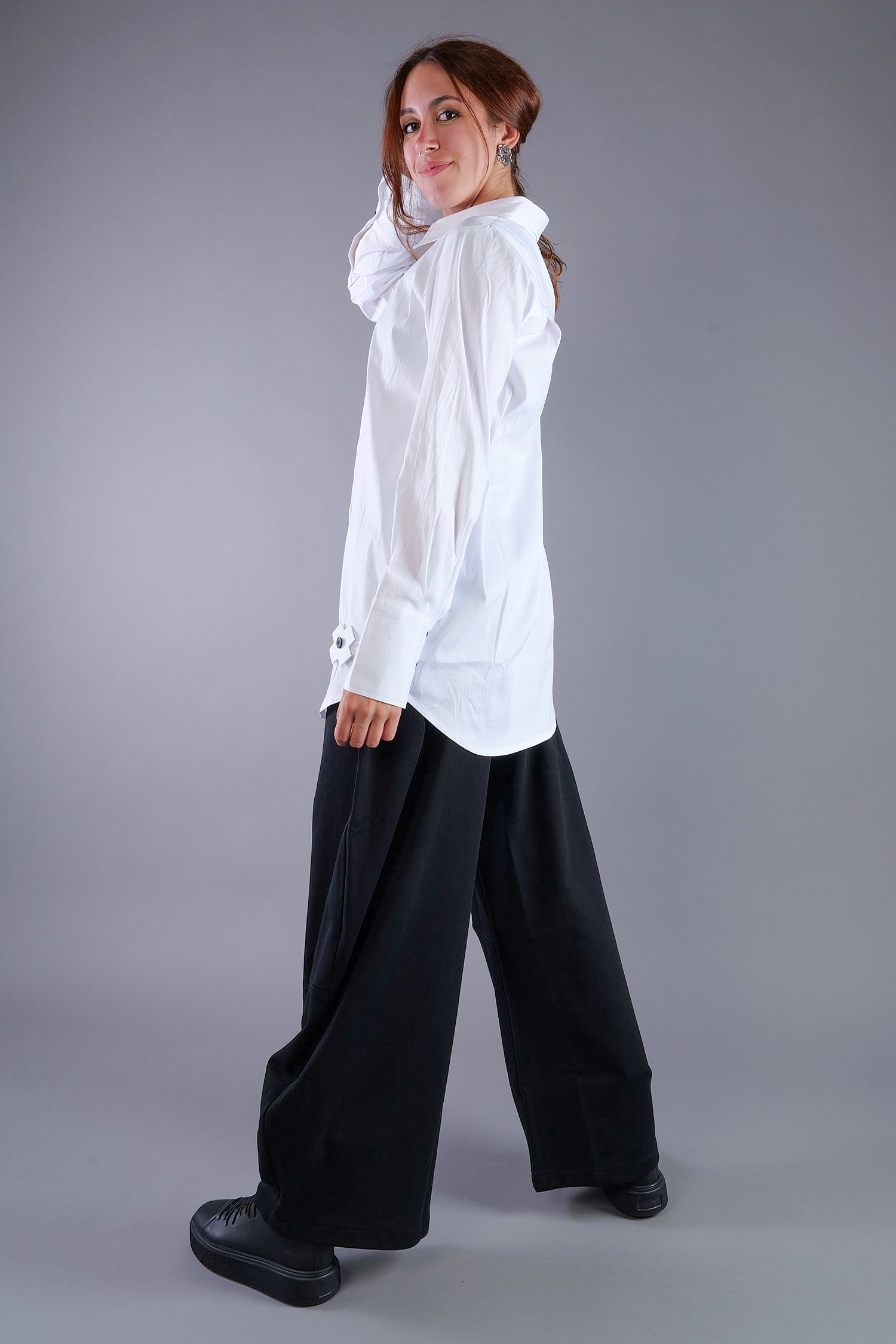 Stretchbluse - White - 4033