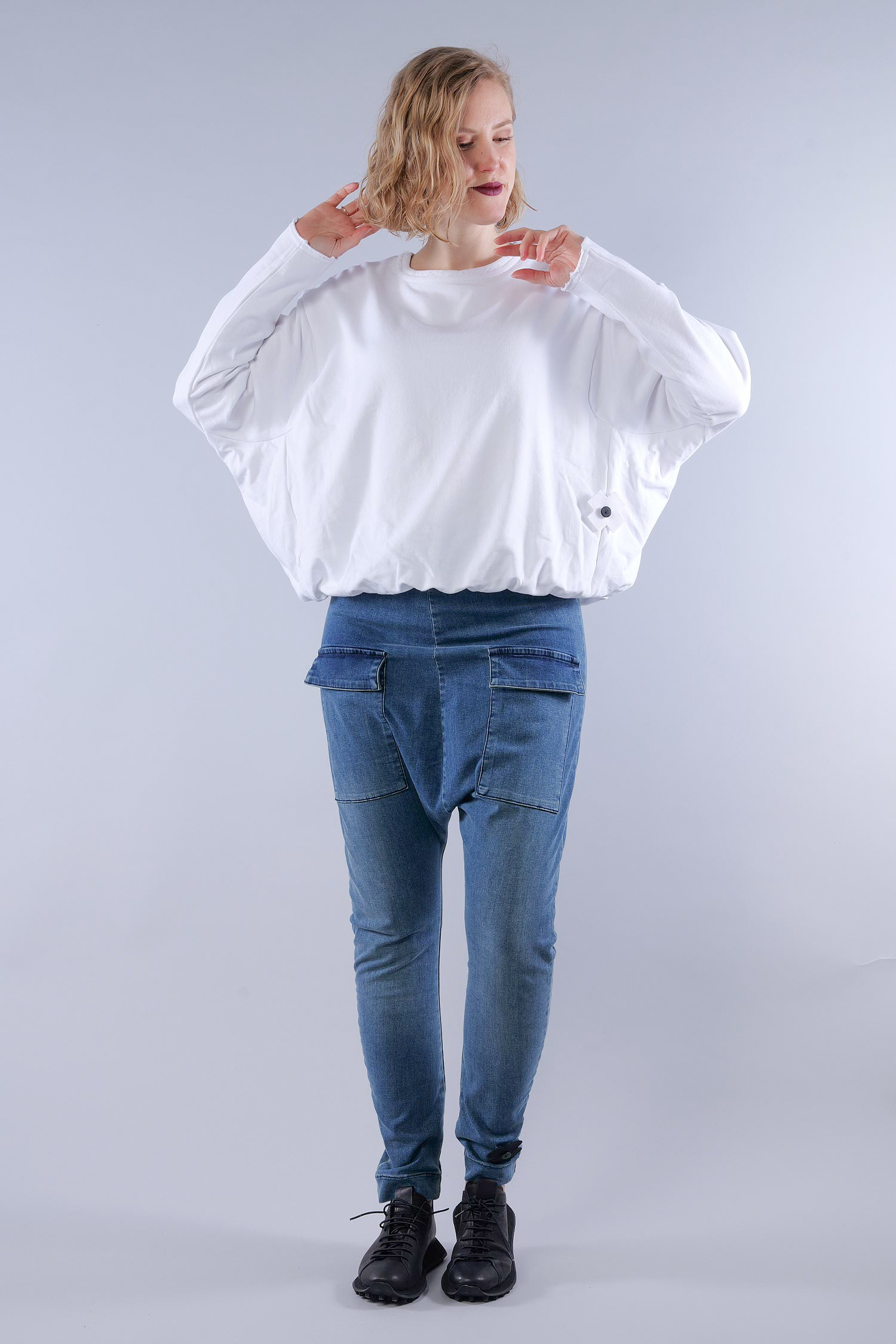 Oversize Sweater - Weiß - 2110