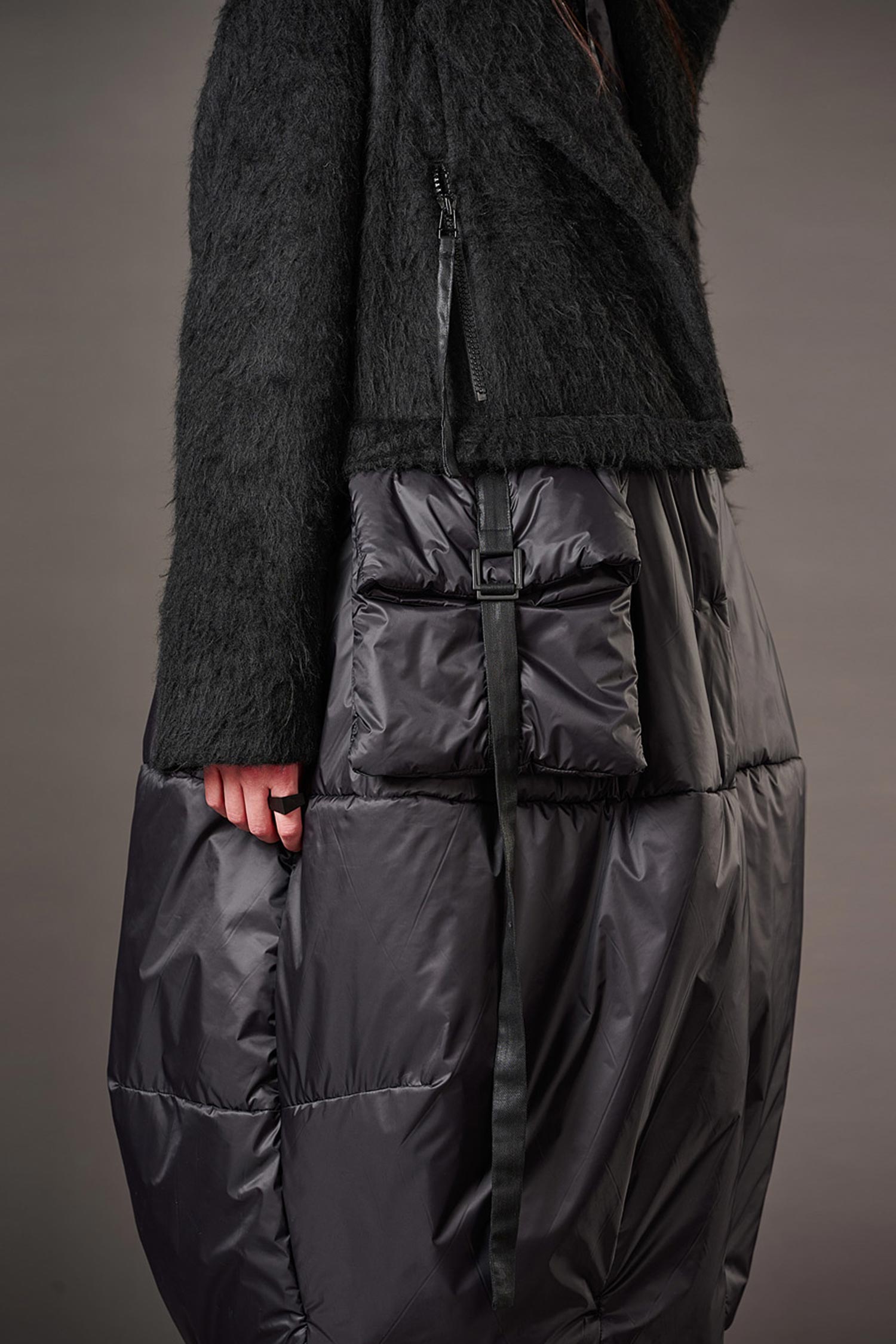 2-in-1 Wintermantel - Black faux fur/Black - Formers