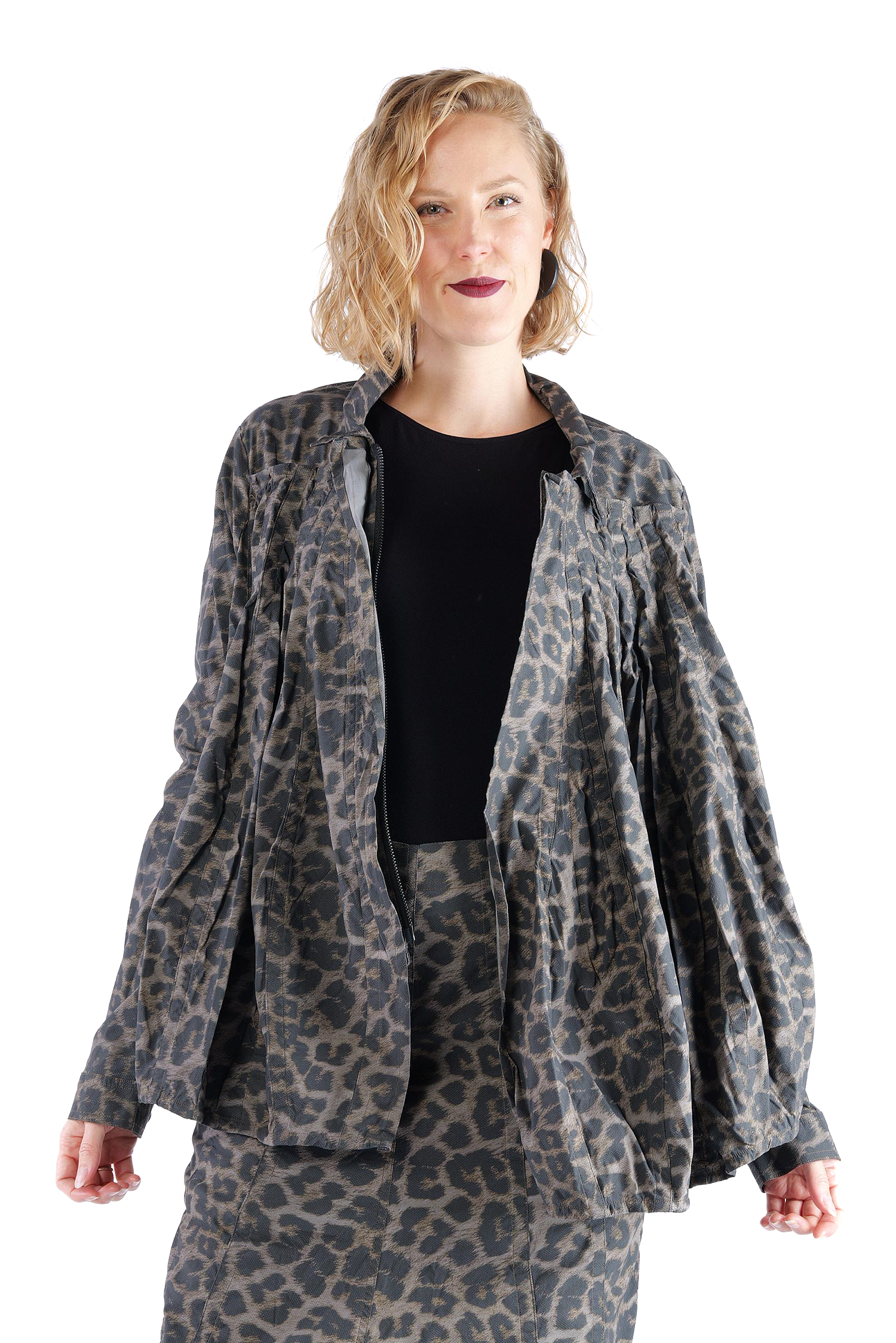 Superstretch-Jacke - Leo black cloud - 2261391110