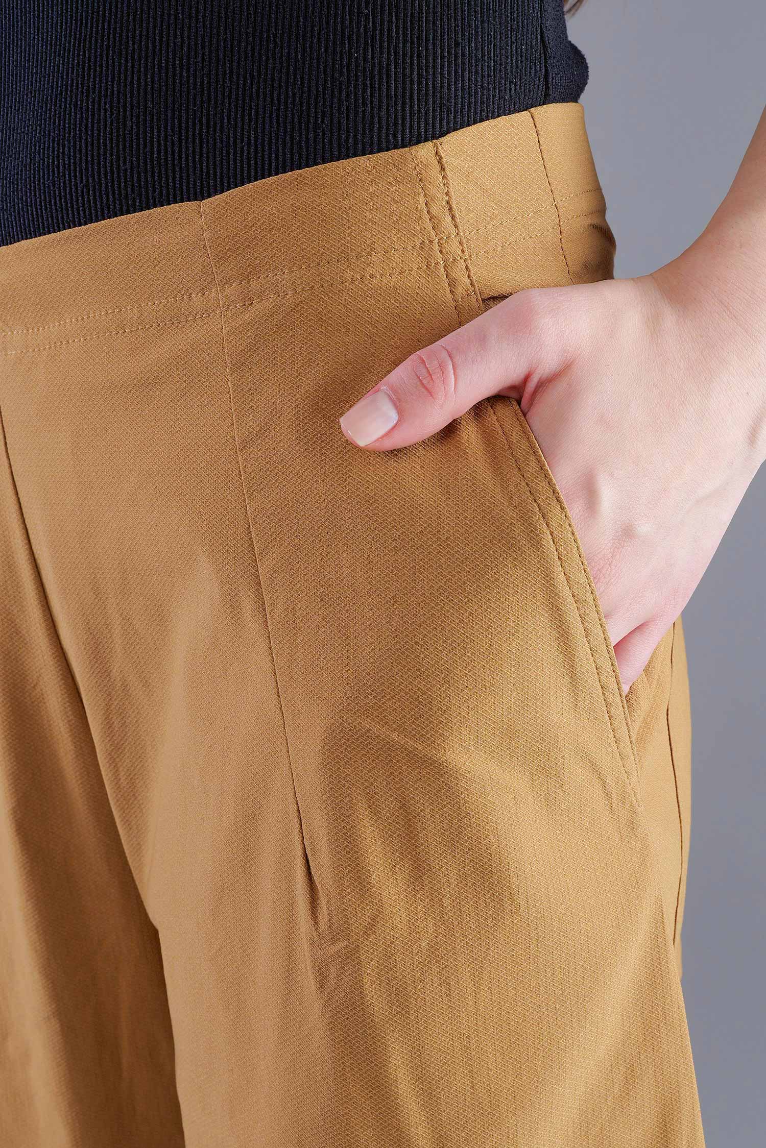 Tulpige Stretchhose - Bronze - 2263220124