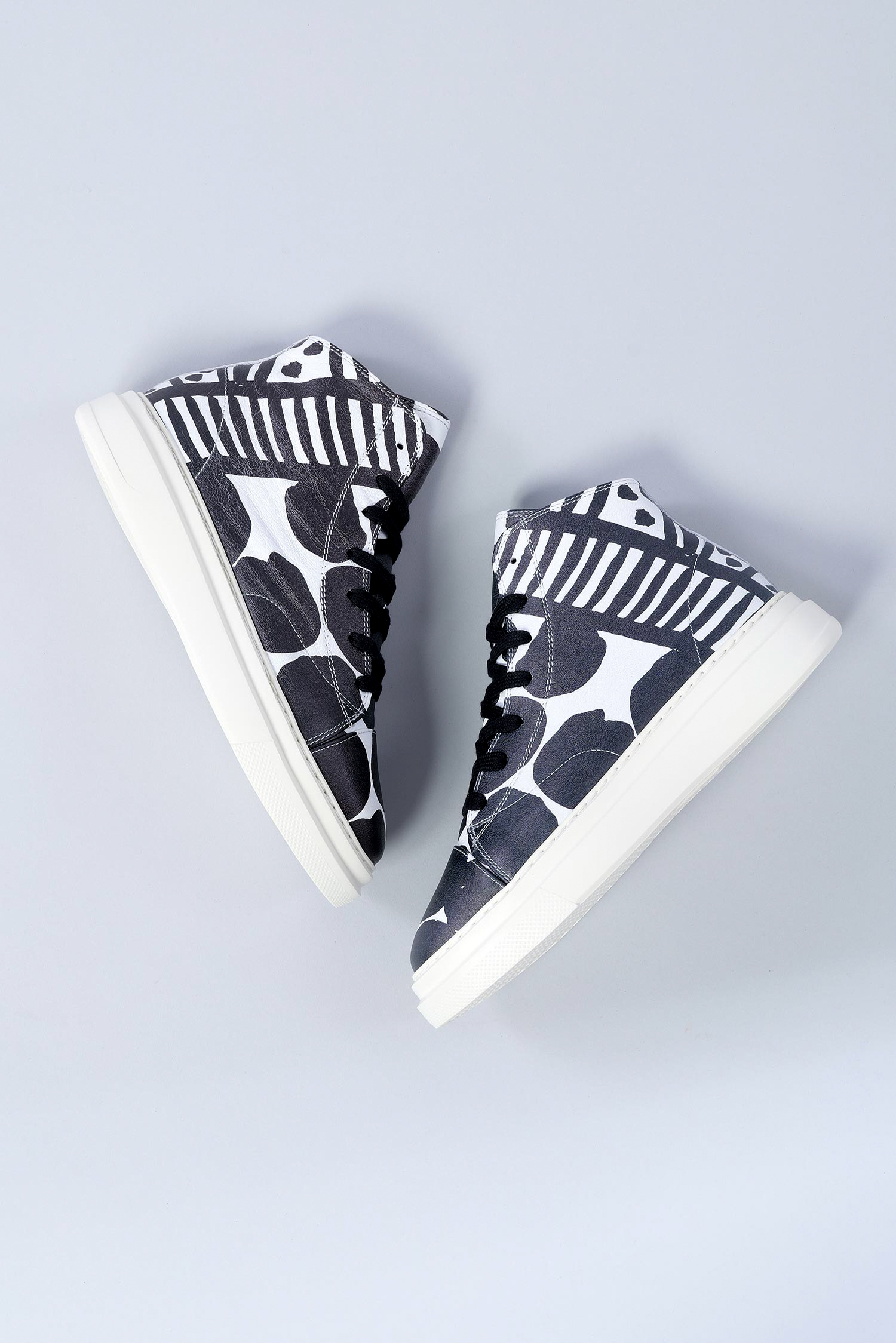 Leather sneakers - Offwhite print - 1263985203