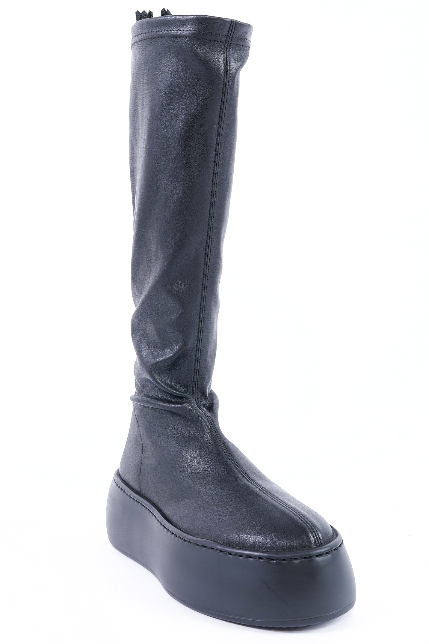 Stretchleder Boots - Schwarz - Vibe Boot