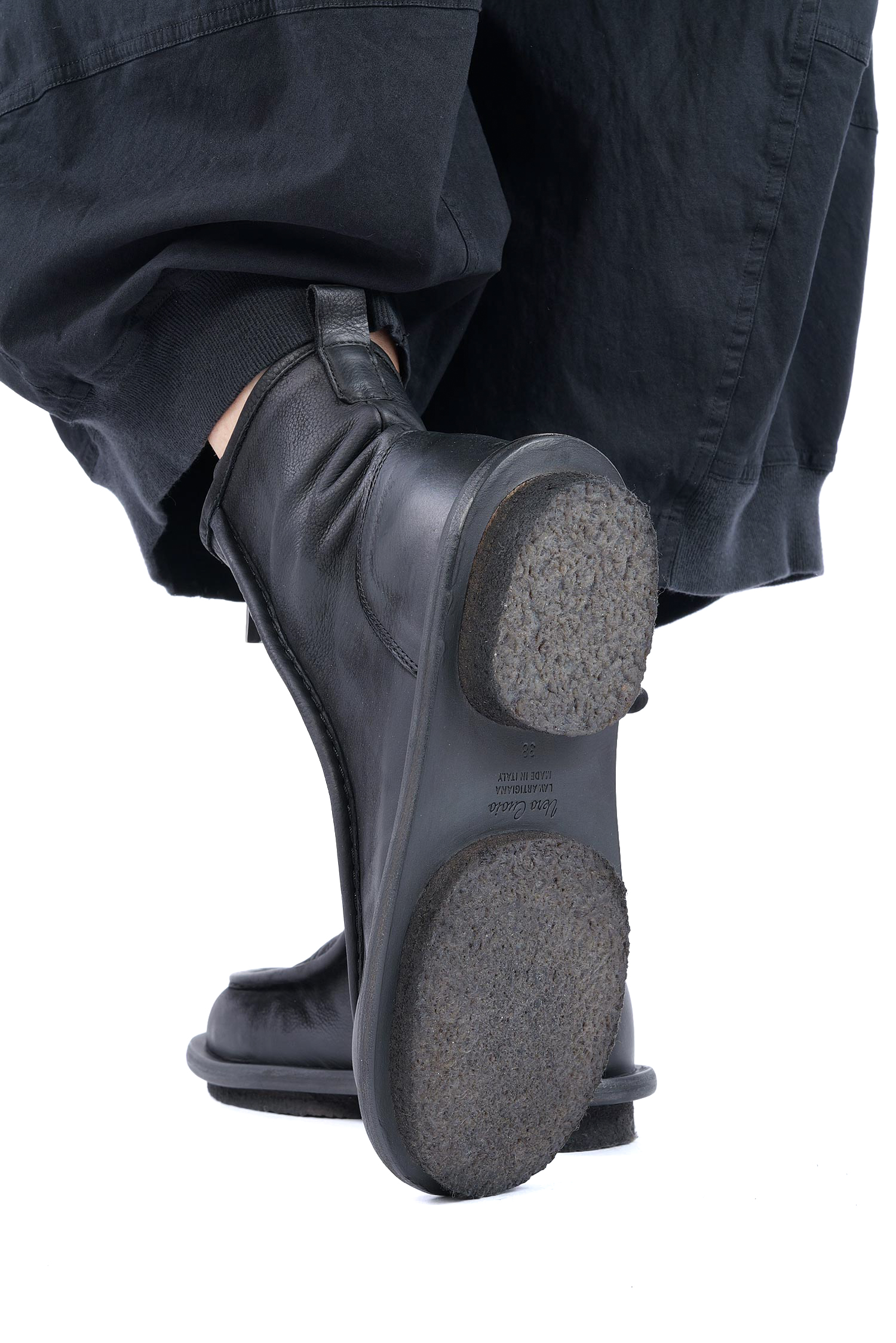 Mokassin Stiefel - Schwarz - 10303