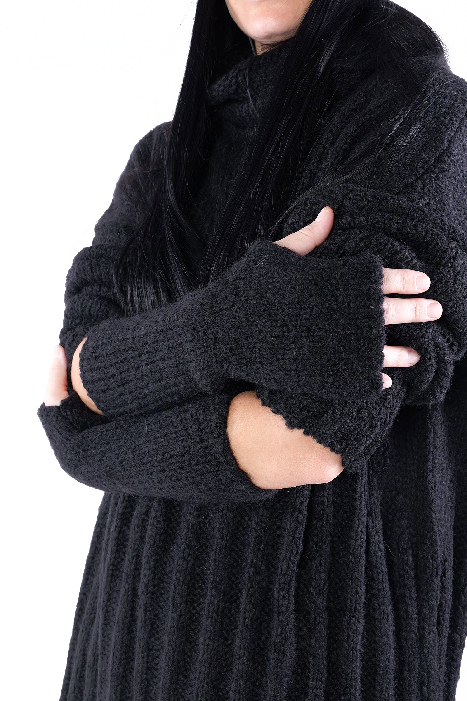 Strick Stulpen - Schwarz - Miki