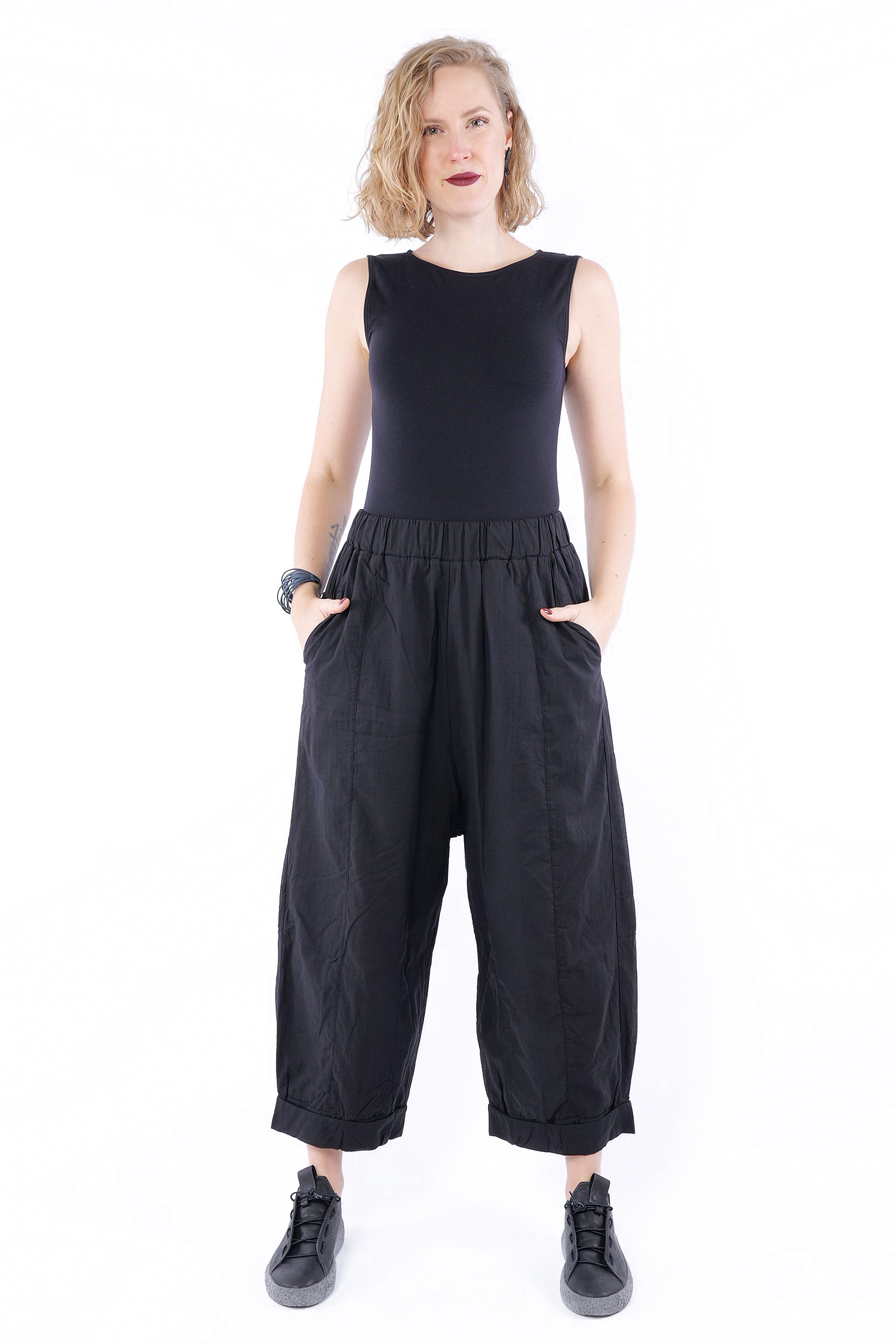 Leichte Hose - Schwarz - Mirro