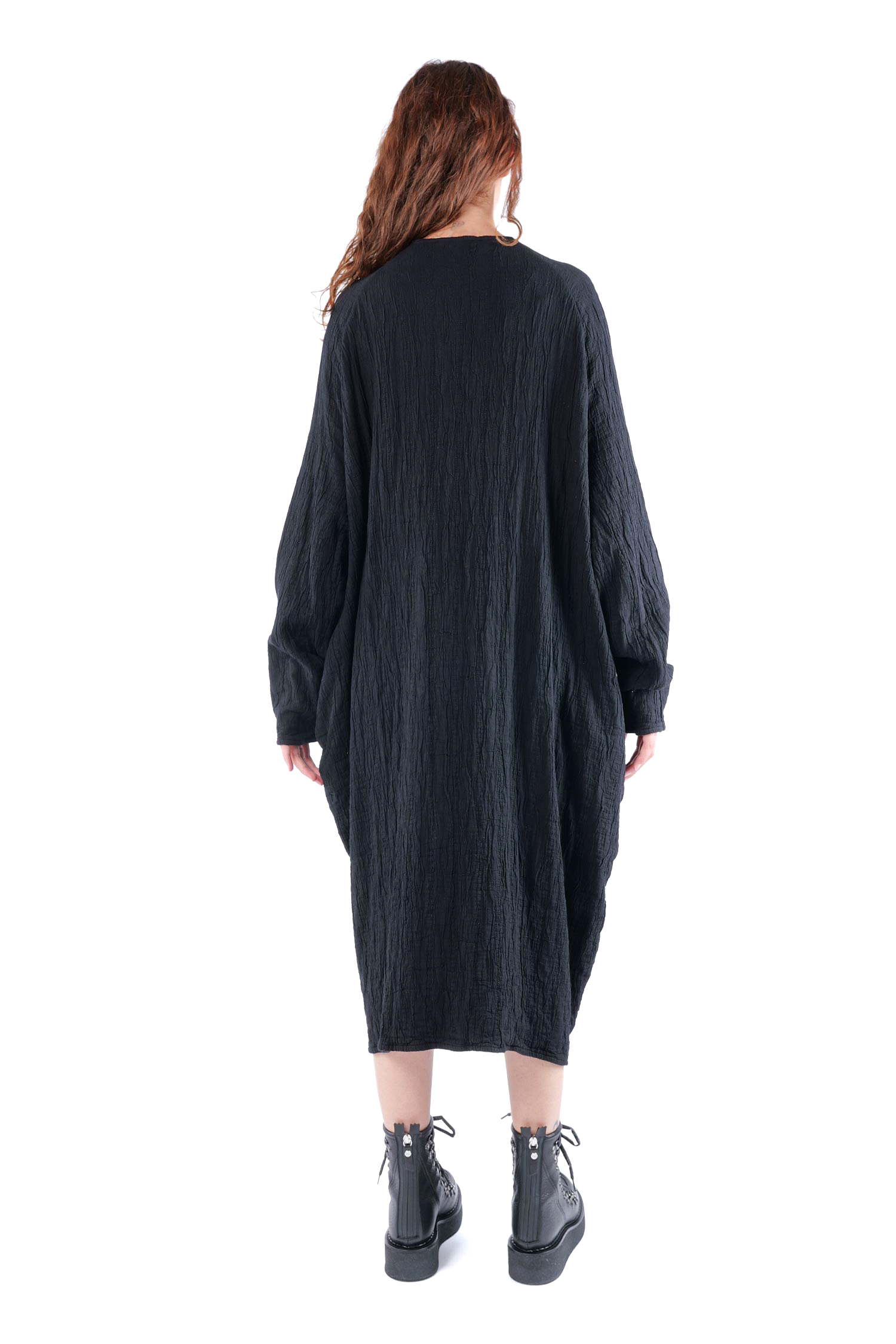 Tulpiges Oversizekleid - Schwarz - Hausleib