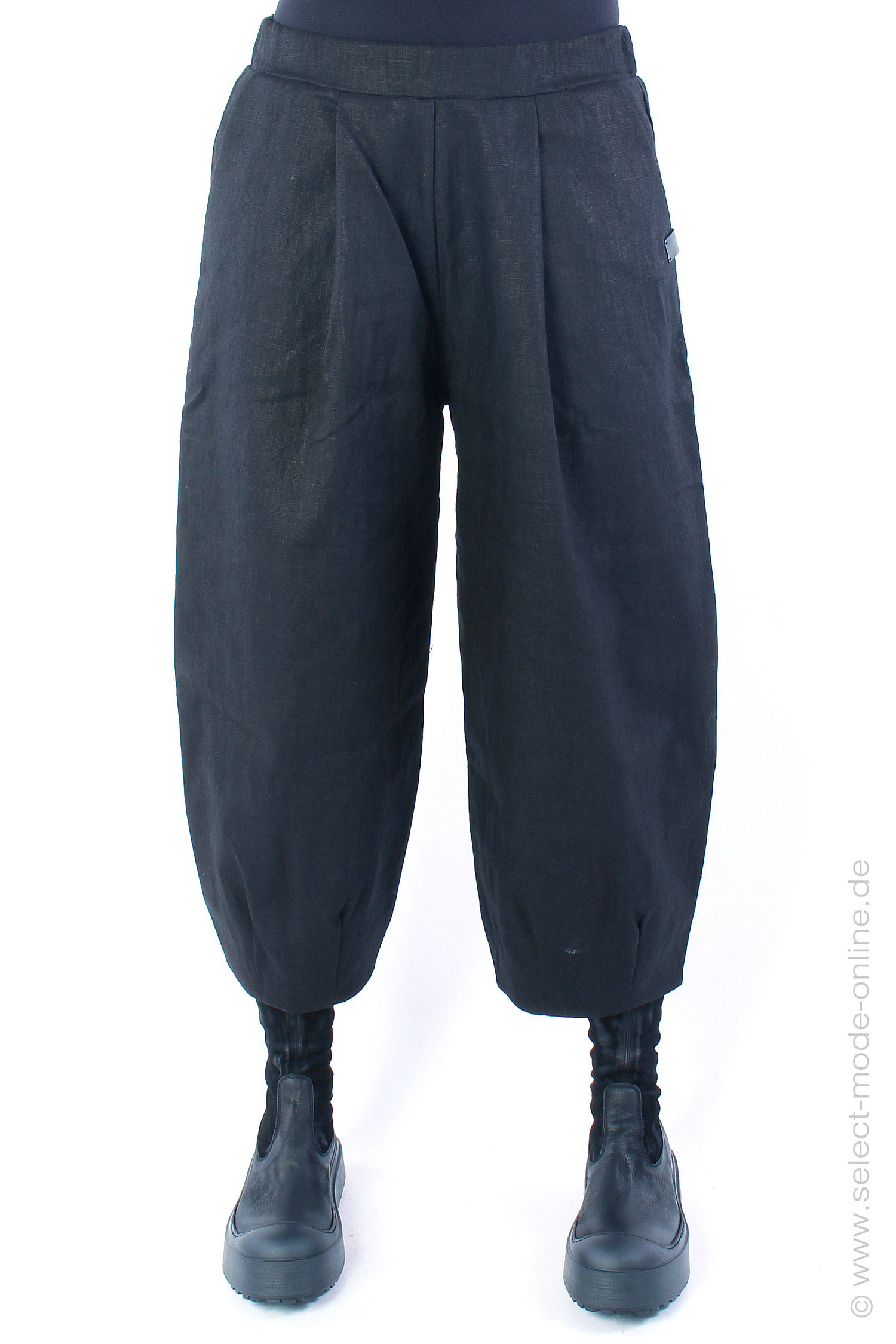 Tulip linen pants - black - 1110