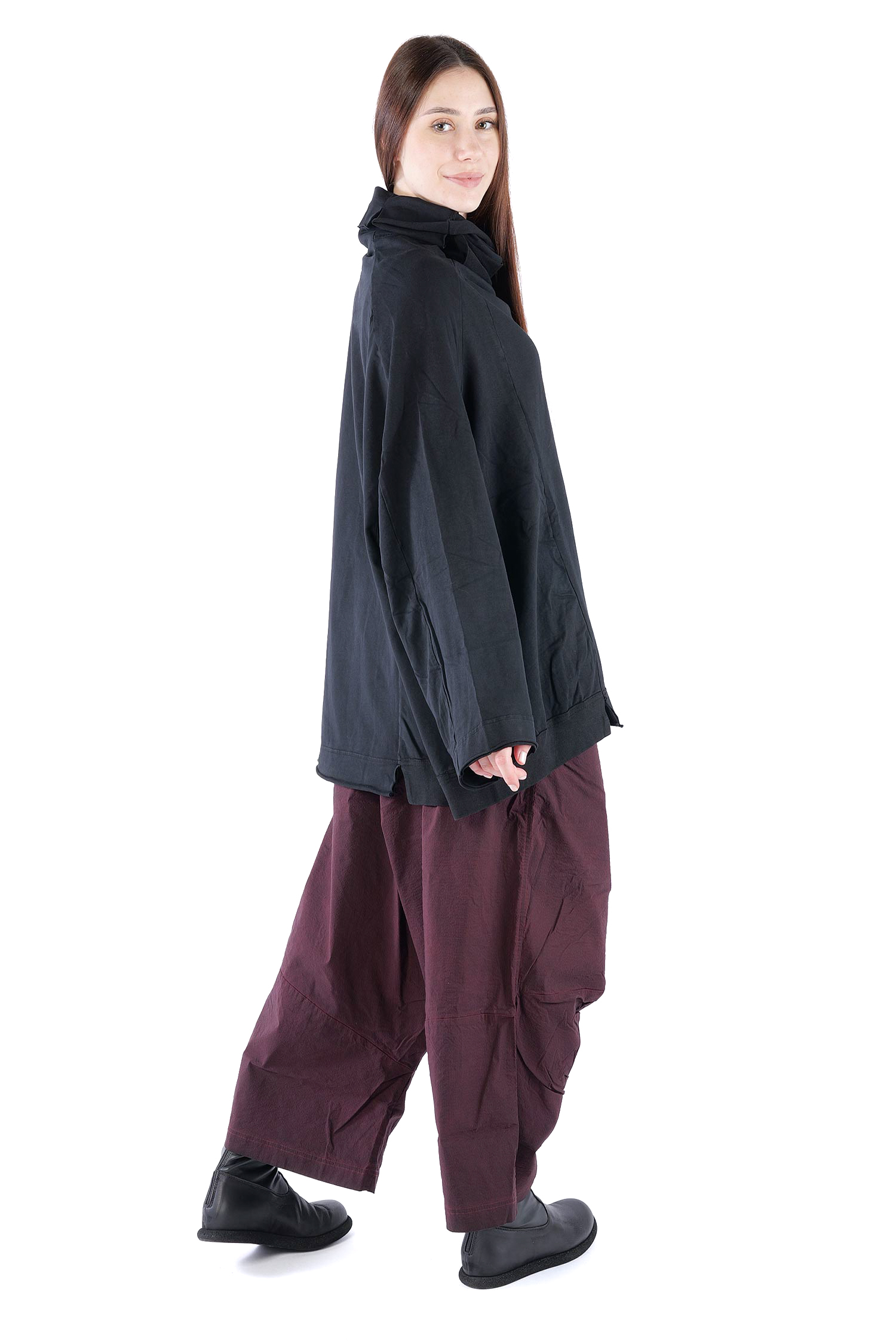 Oversized sweat pullover - Black - 2261280505