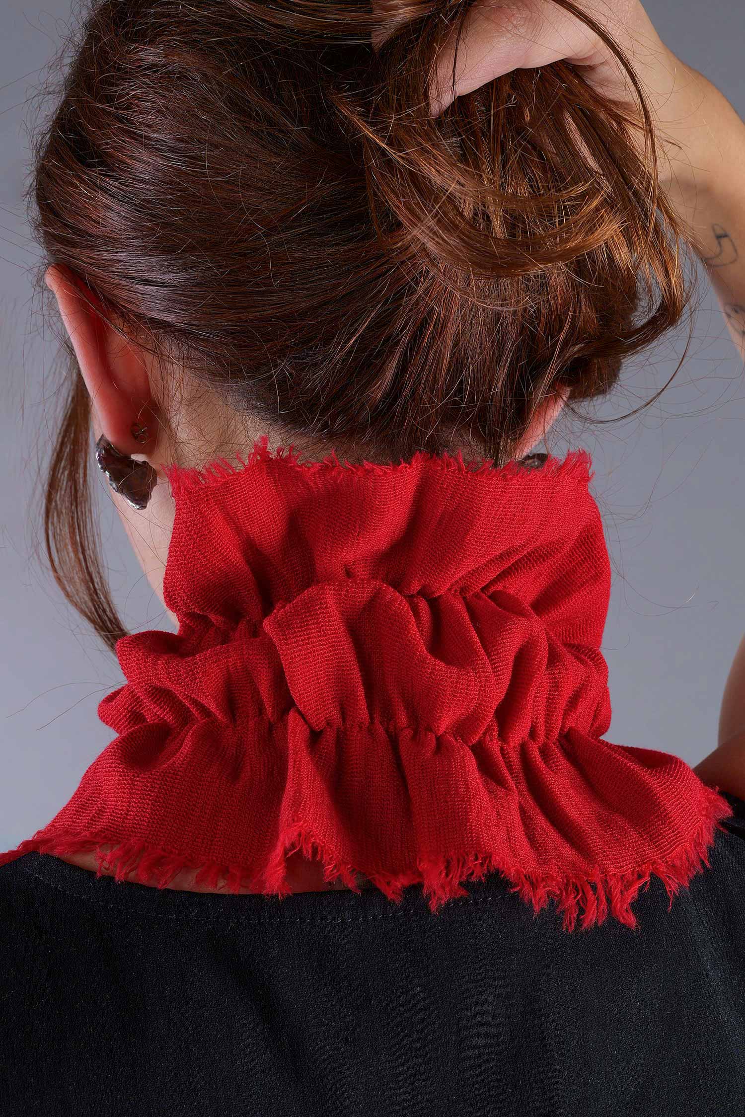 Kragen / Stirnband - chili red - 1051