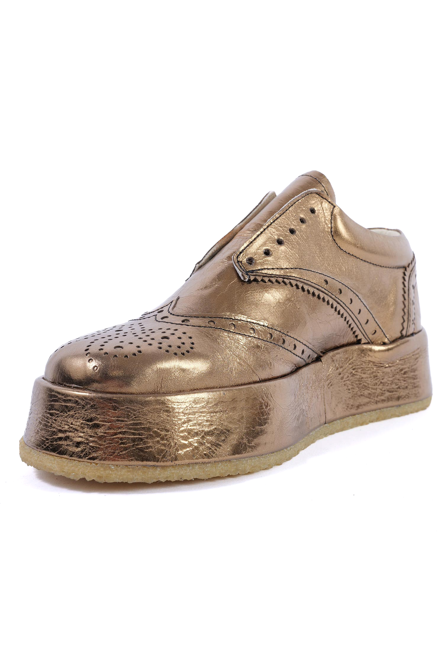 Golden platform sneakers - Gold - 2261985216