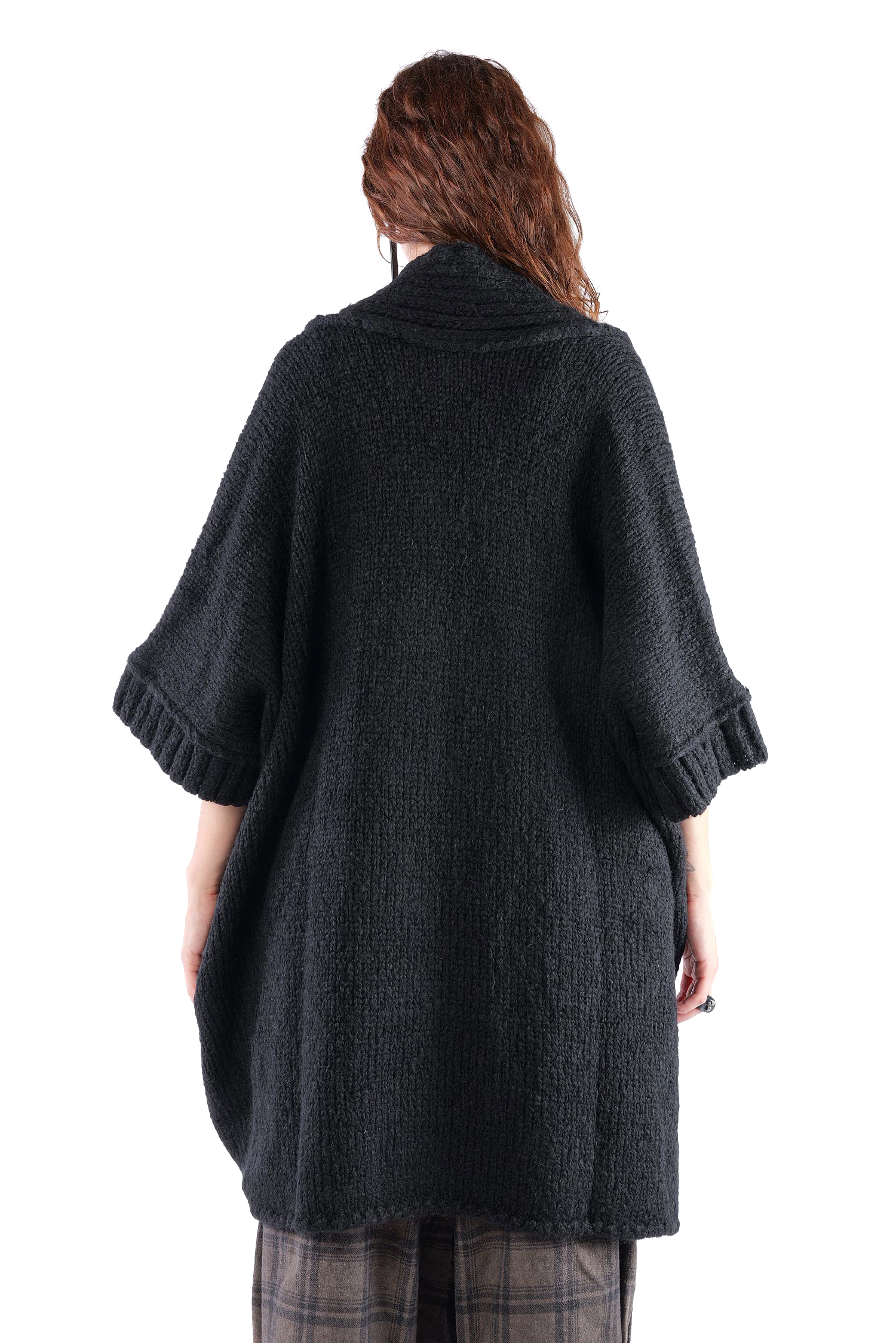 Grobstrick Jacke - Schwarz - Watts