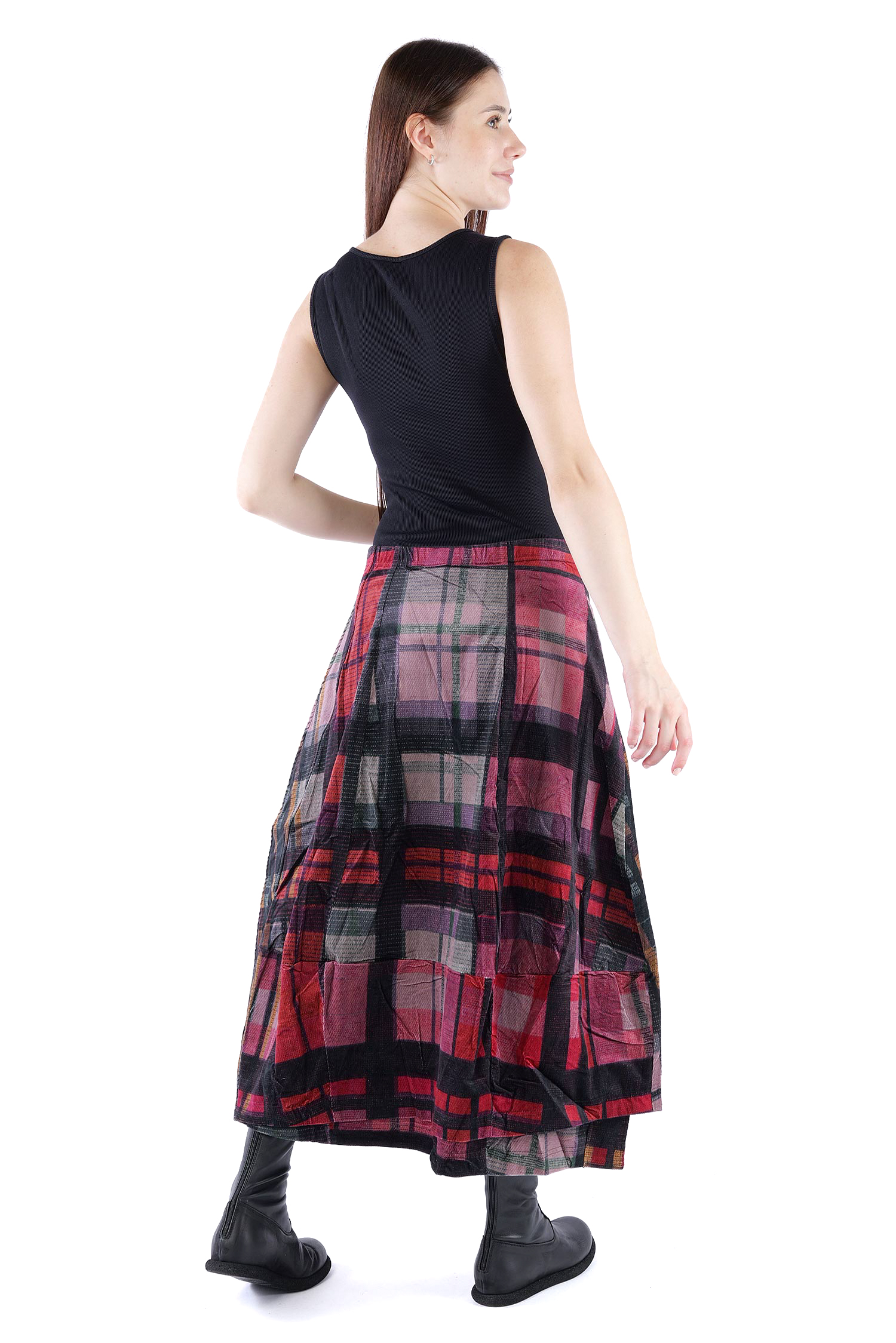 Feincord Rock - Check multicolor - 2263230305