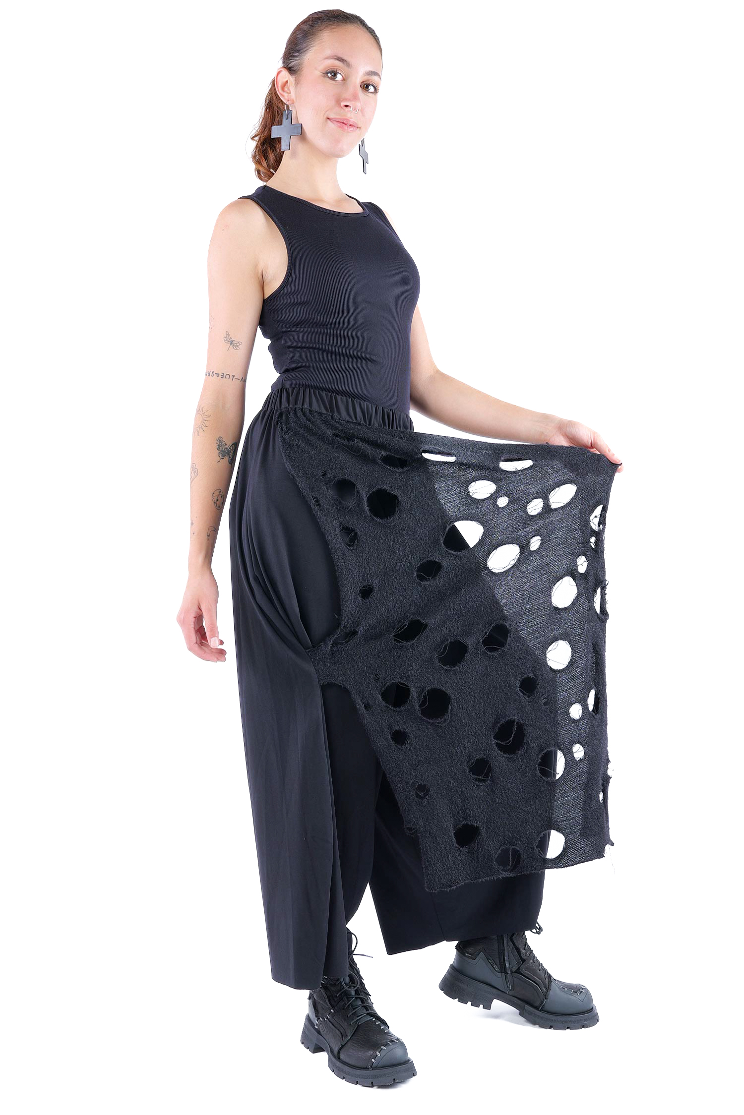 Weite Hose - Schwarz - M.Evangeline