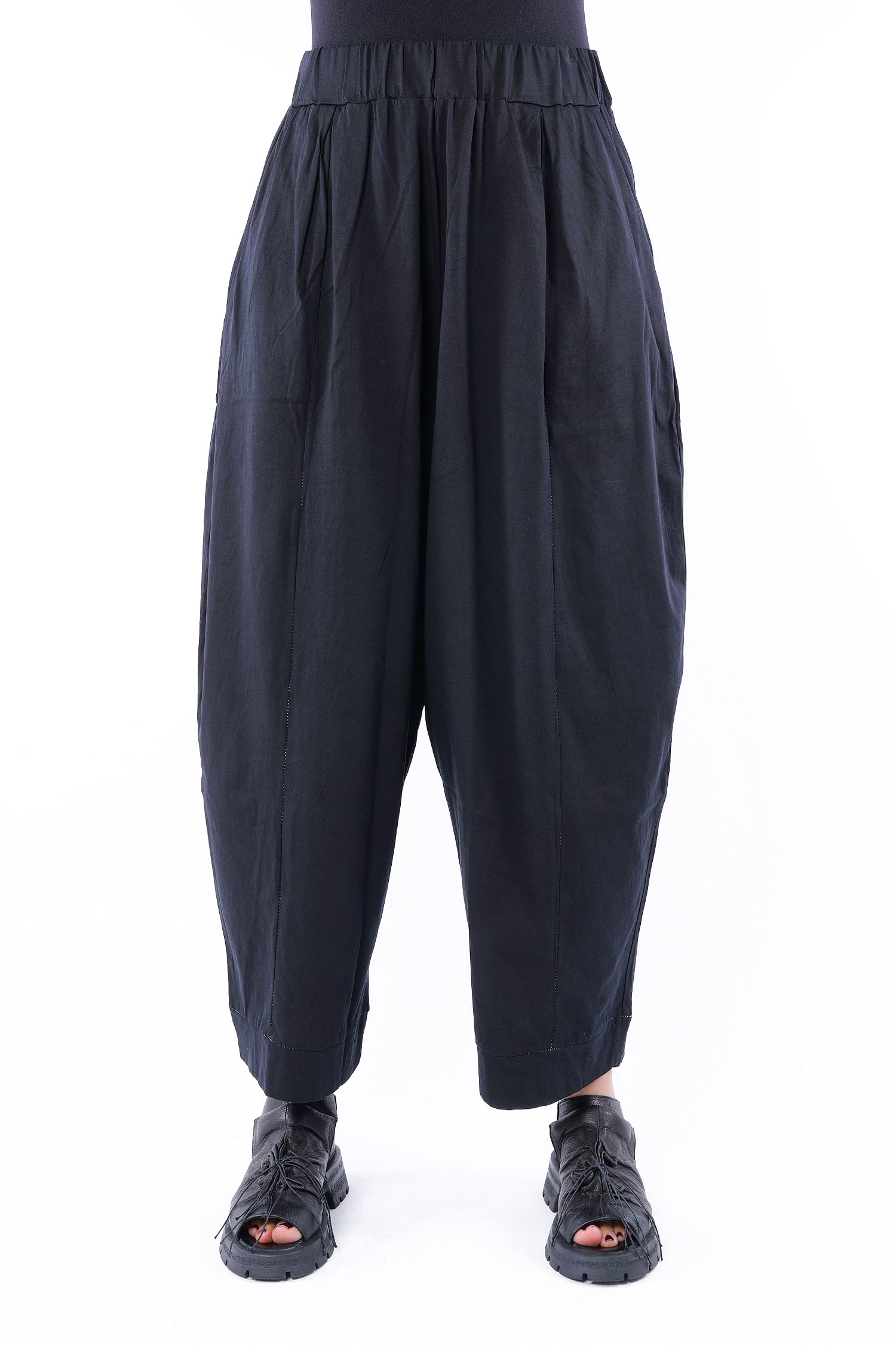 Tulpige Jerseyhose - Schwarz - Borso