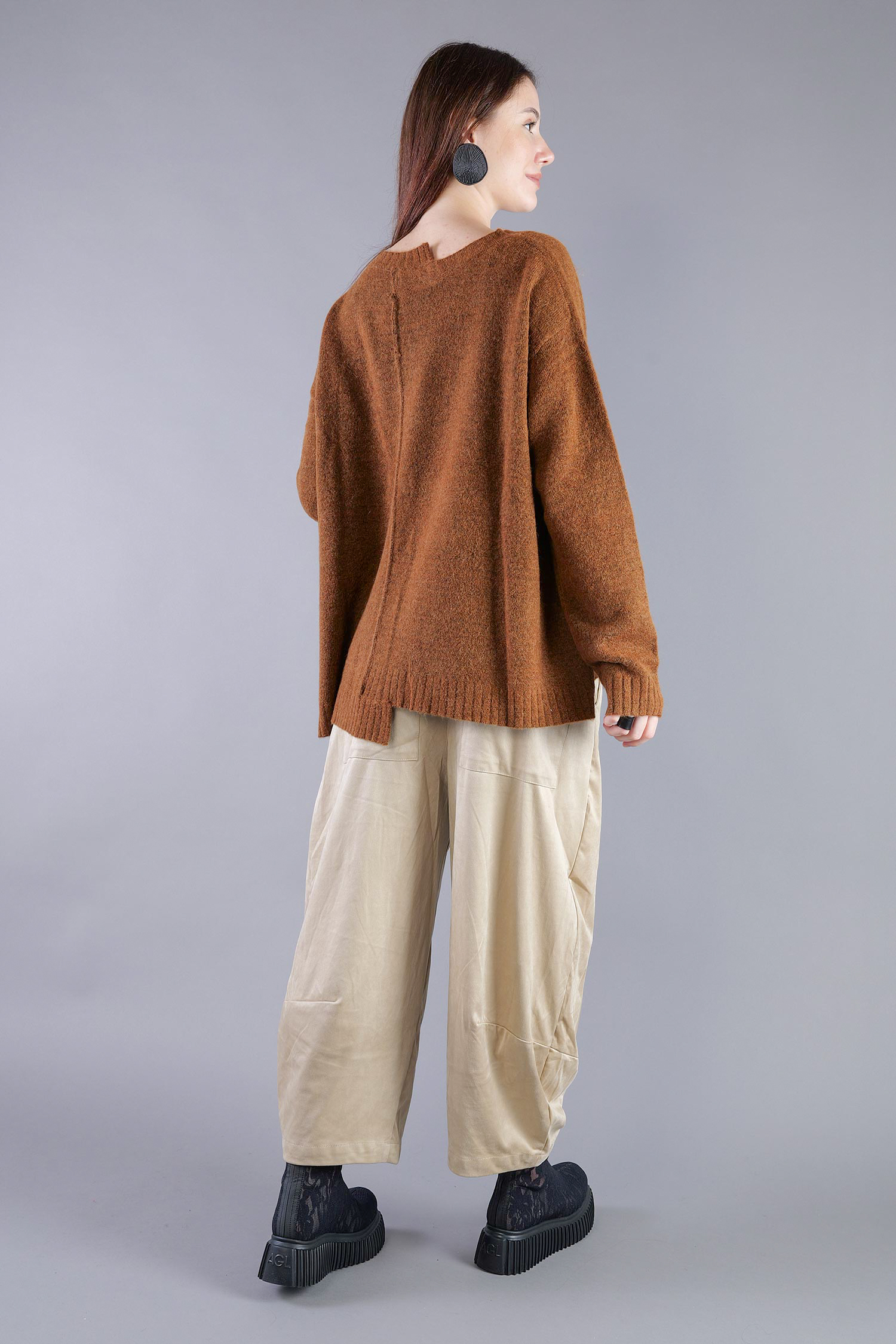 Strickpullover - Bronze melange - 2263310701