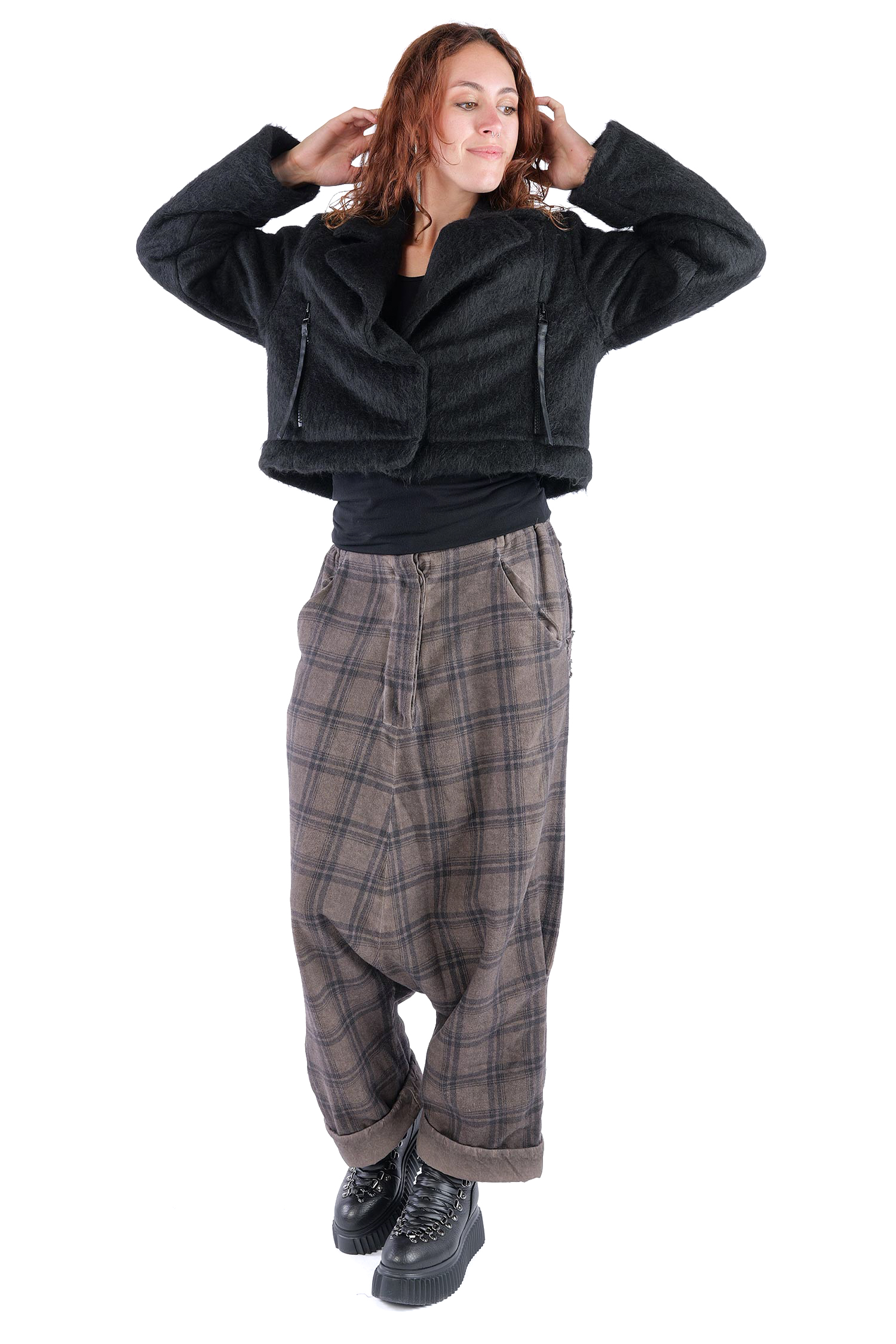 2-in-1 Wintermantel - Black faux fur/Black - Formers