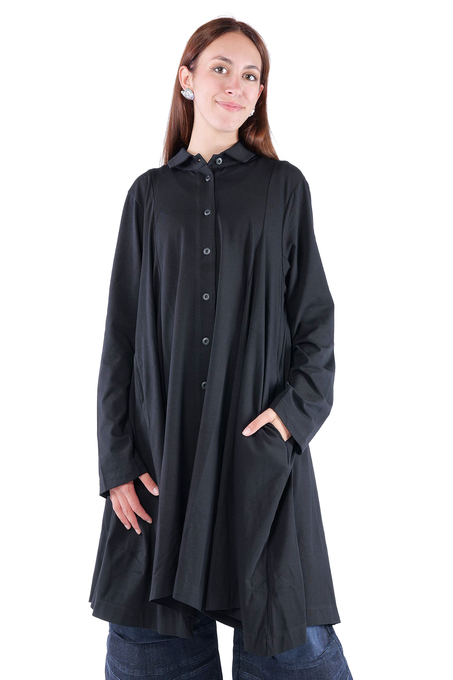 Mantelkleid - Schwarz - 26.2-KHS202