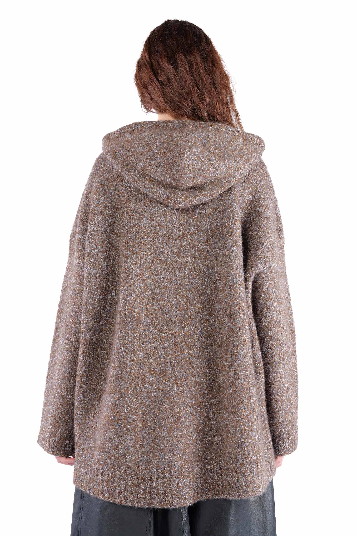 Bouclé Hoodie - Raven - 26146