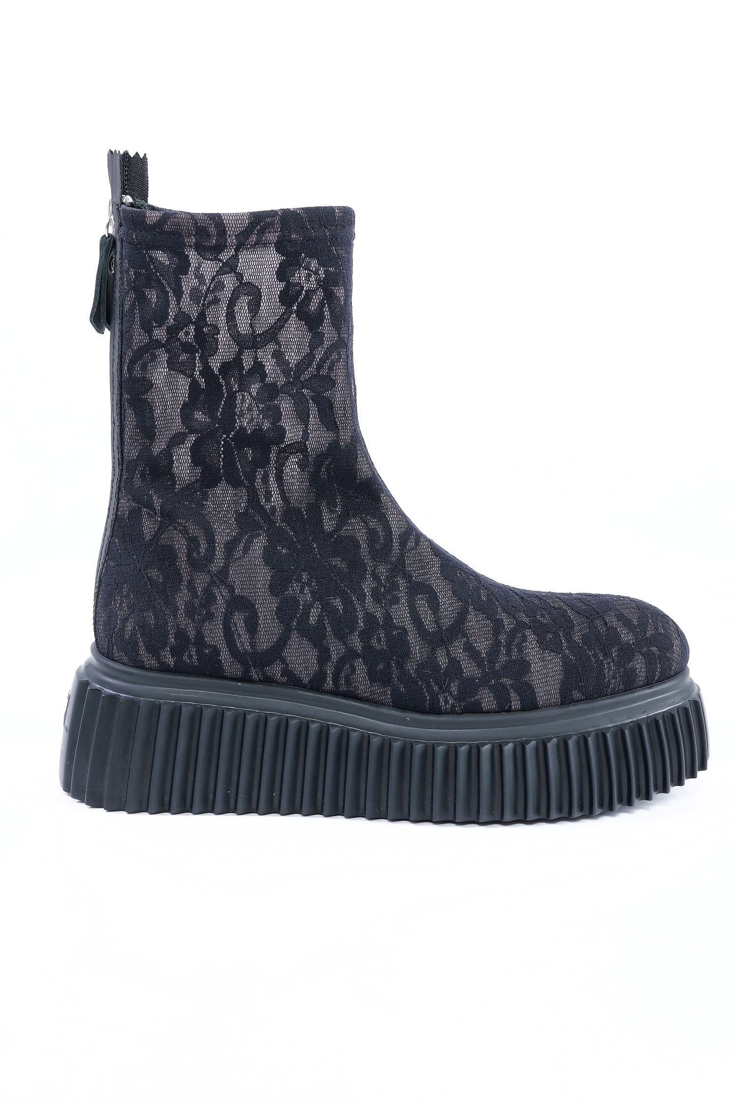 Stiefelette aus Spitze - Schwarz - Mirabel