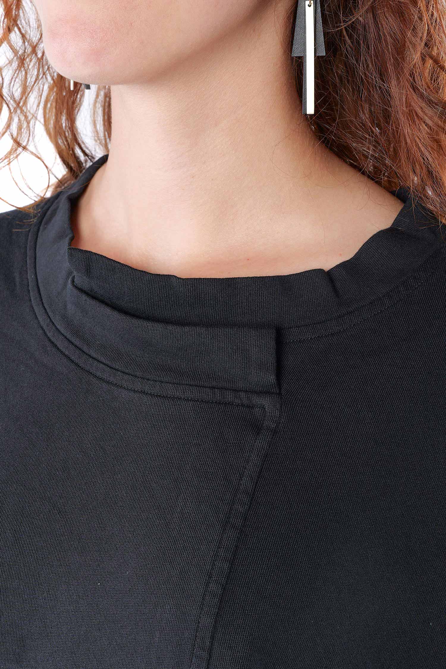 Asymmetrischer Sweater - Schwarz - 2263290501