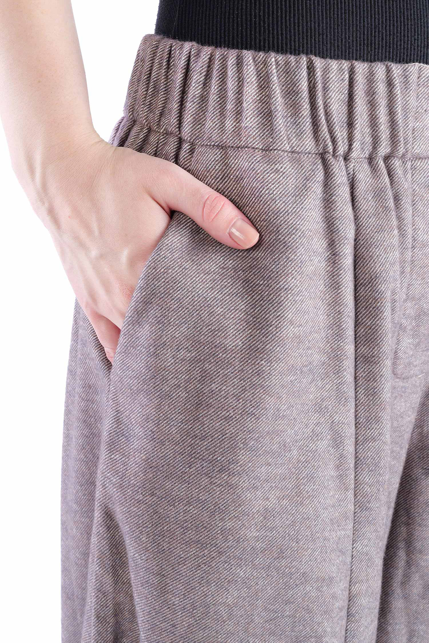 Weite Hose - Dusty rose melange - Alido