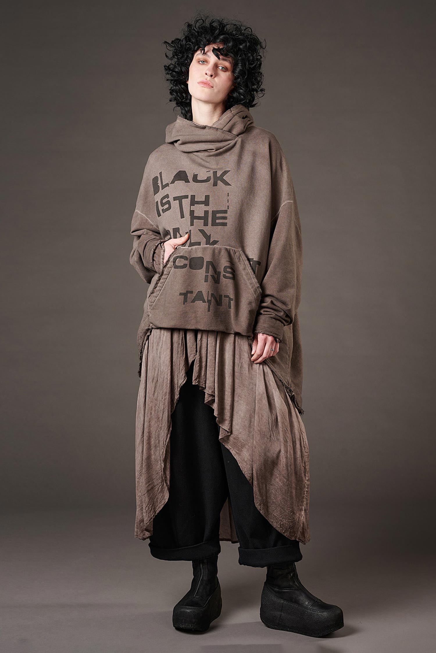 Sweat Hoodie - Truffle old dye - Ovina