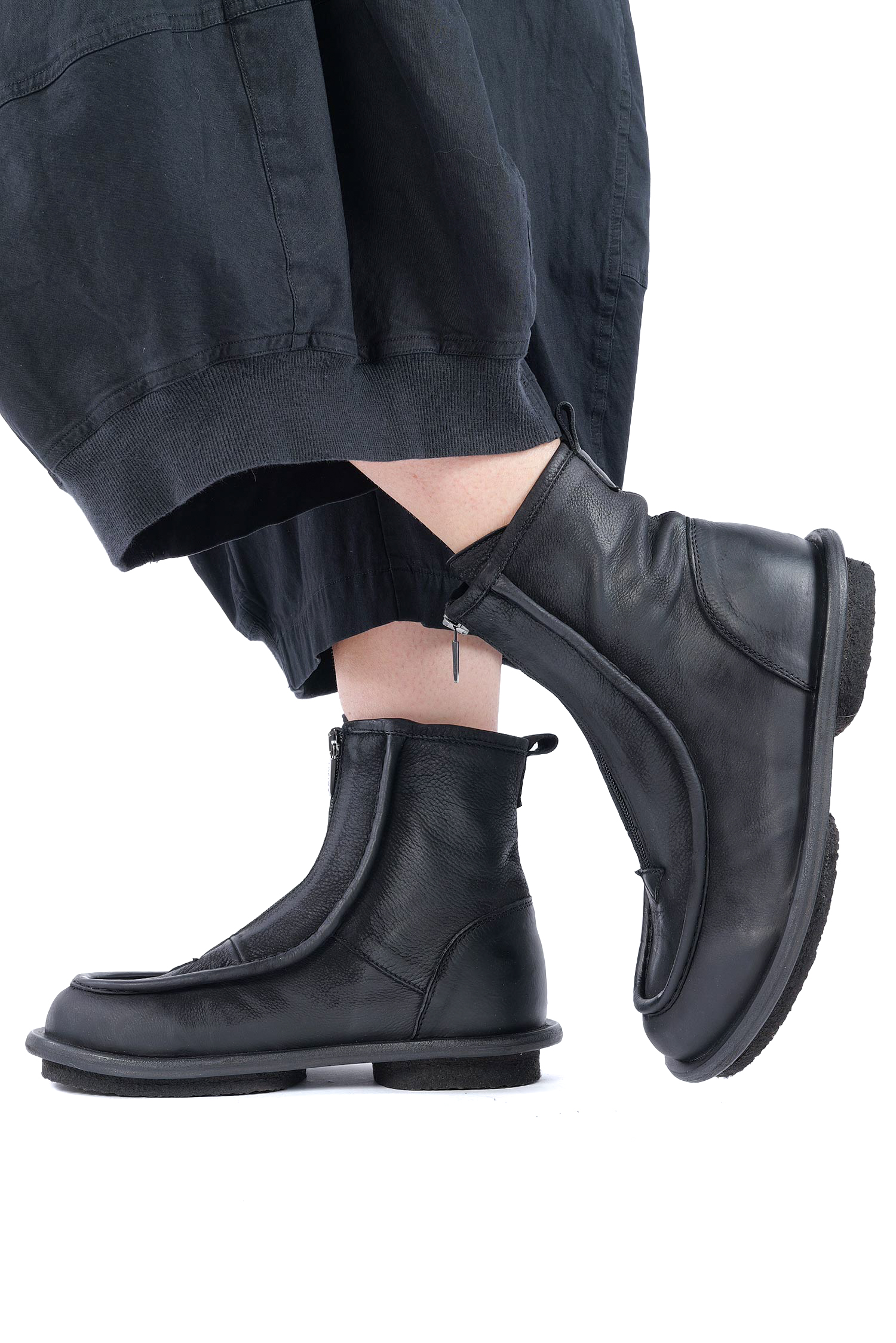 Mokassin Stiefel - Schwarz - 10303
