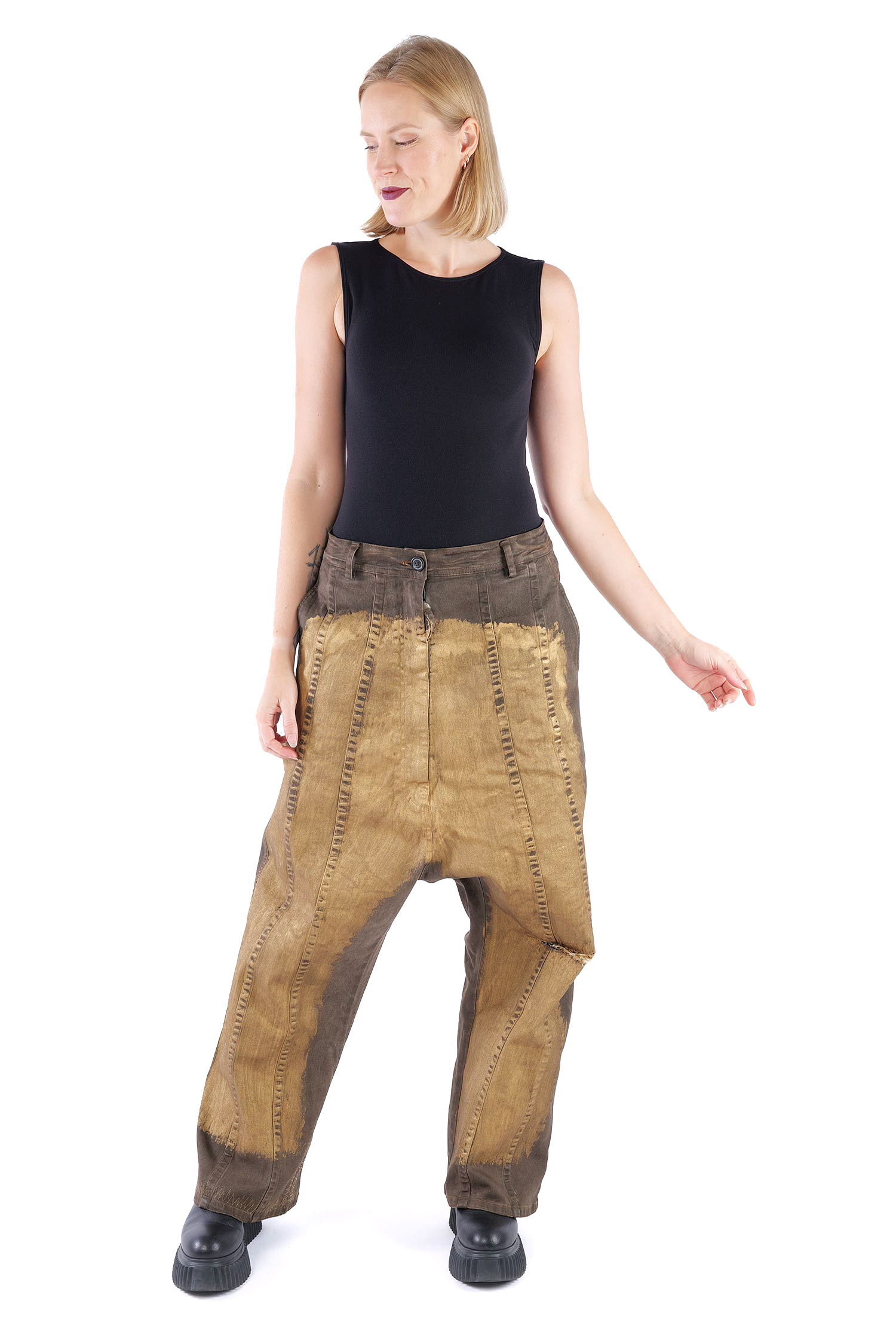 Weite Hose - Umbra gold - 2261040146