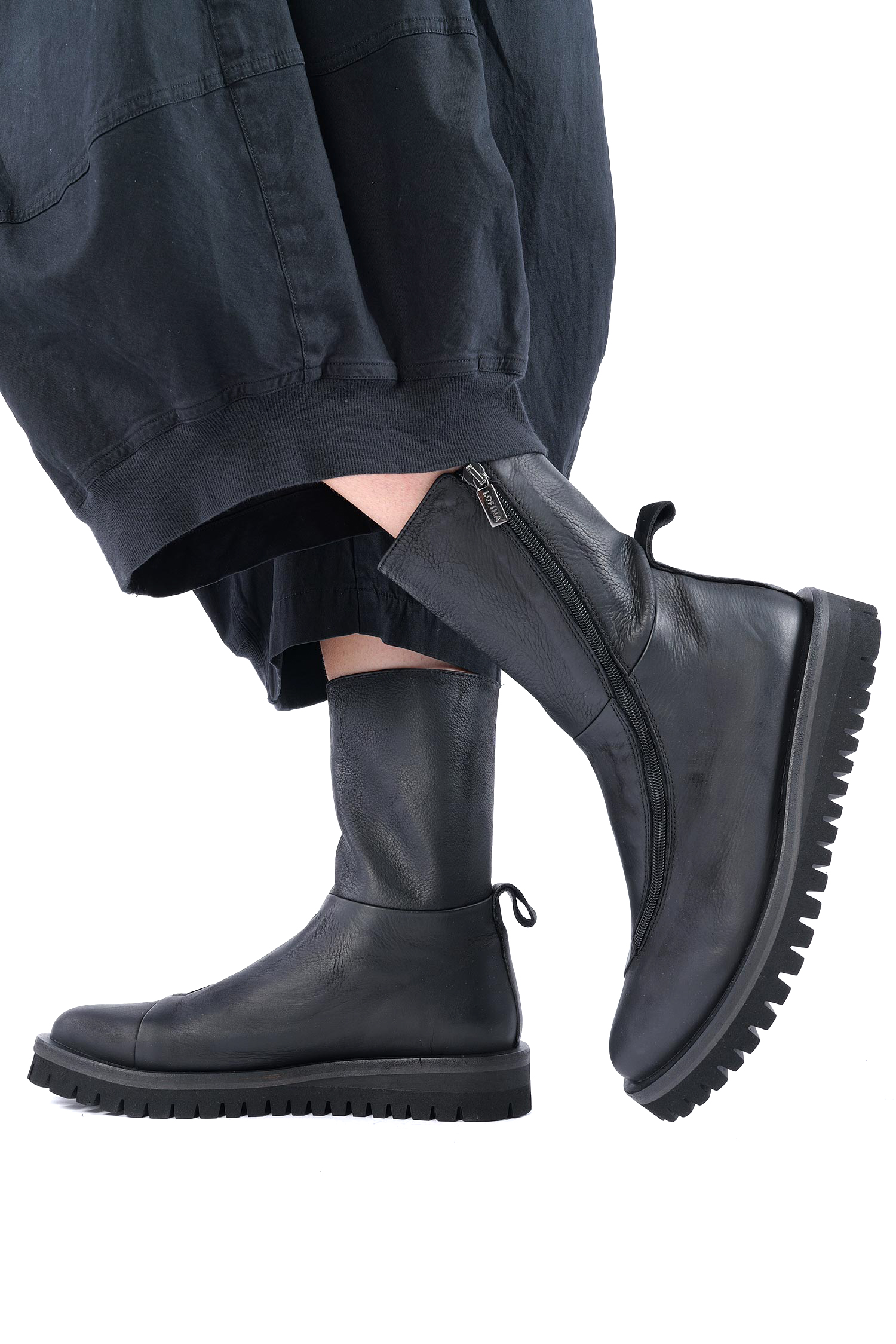 Leather boots - Black - 10781