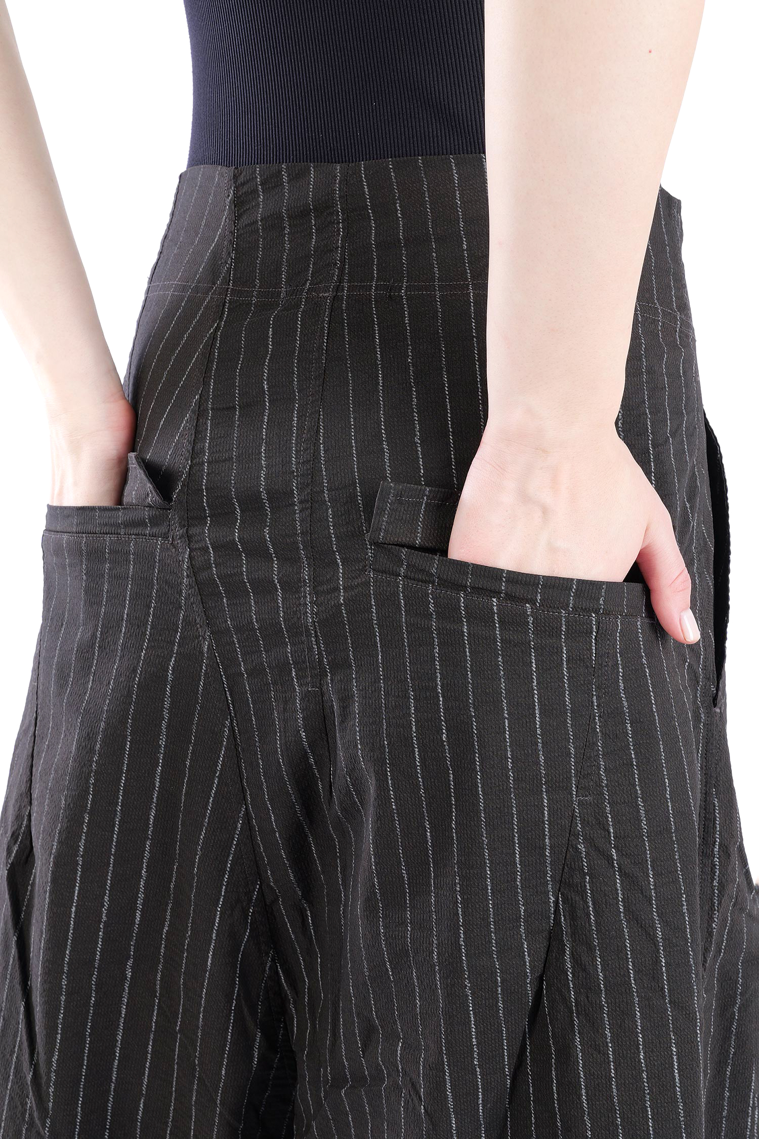 Weite Stretchhose - Umbra cloud stripe - 2261240104