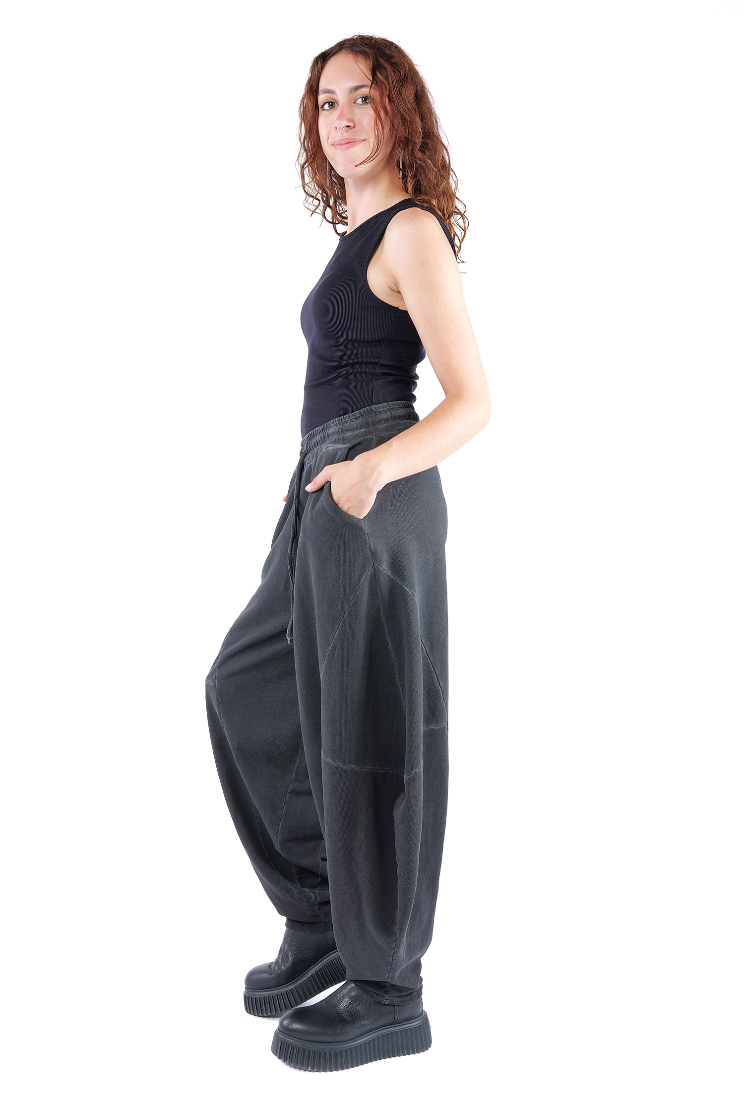 Tulip sweat pants - Black - W5460