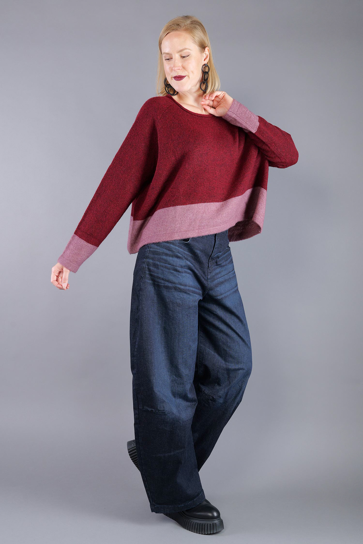 Knitted pullover - Lava crystal - 2263480702