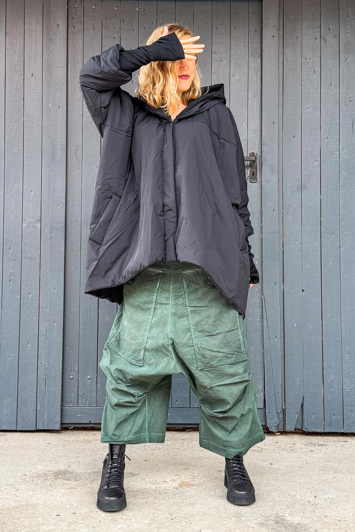 Wattierte Jacke black - Schwarz - SX20