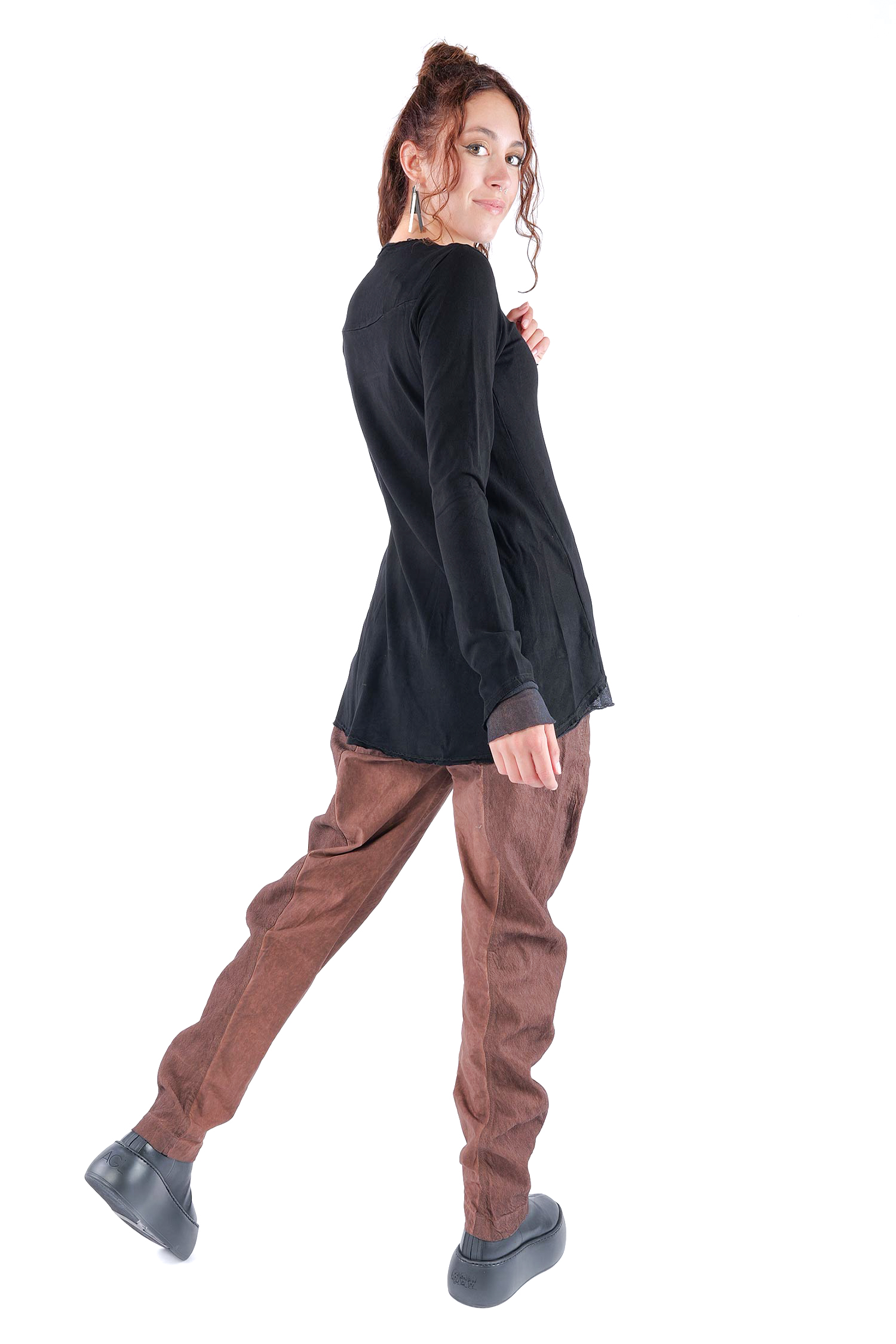Longsleeve mit Tüll - Schwarz - 2263510501