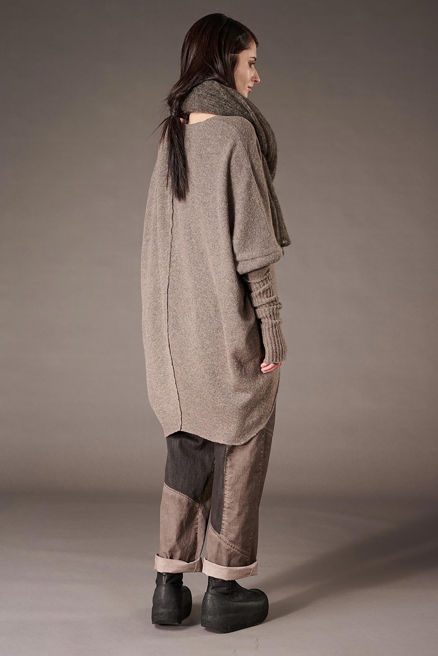 Feinstrick Pullover - Faded brown - Jojo