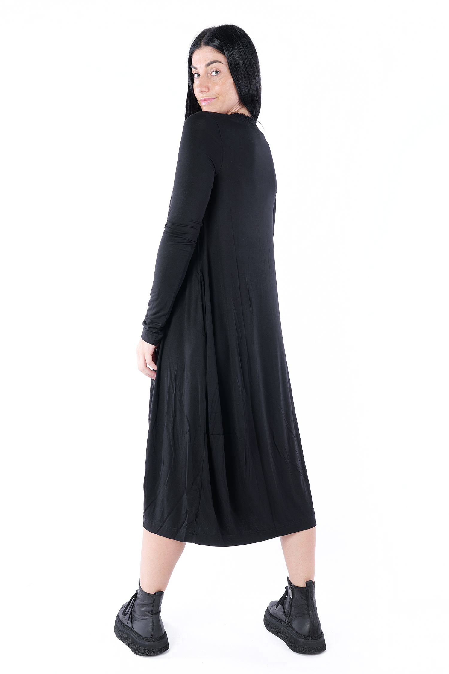 Jersey Kleid - Schwarz - 2251700905