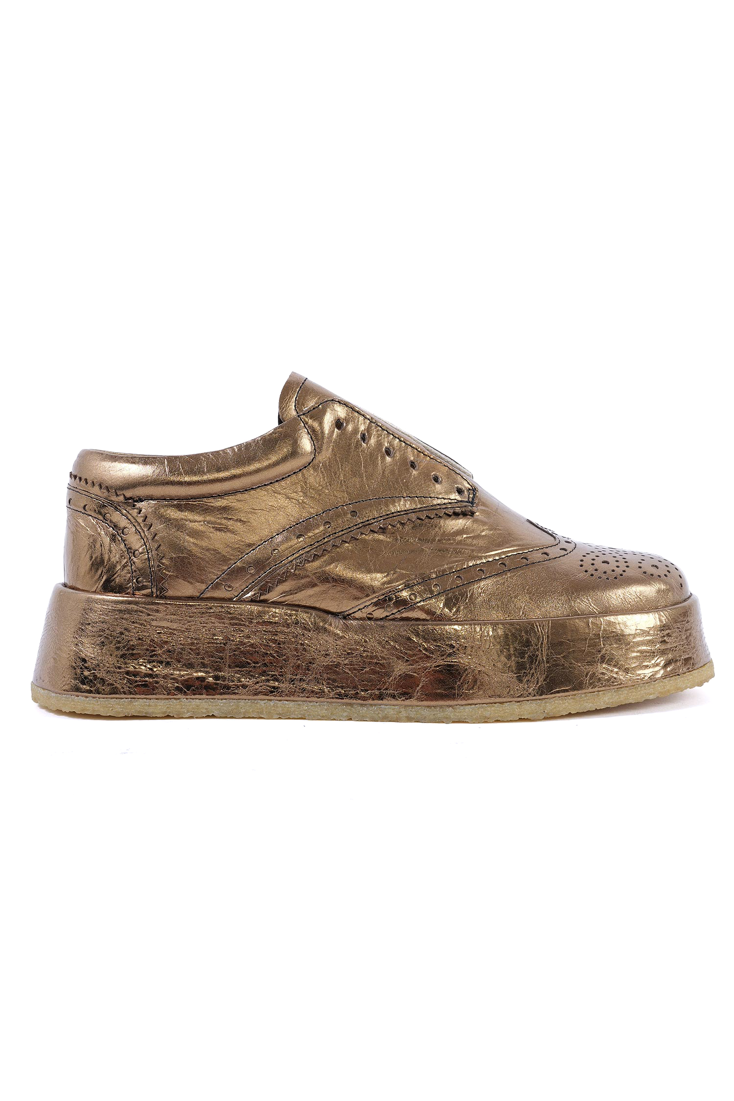 Golden platform sneakers - Gold - 2261985216
