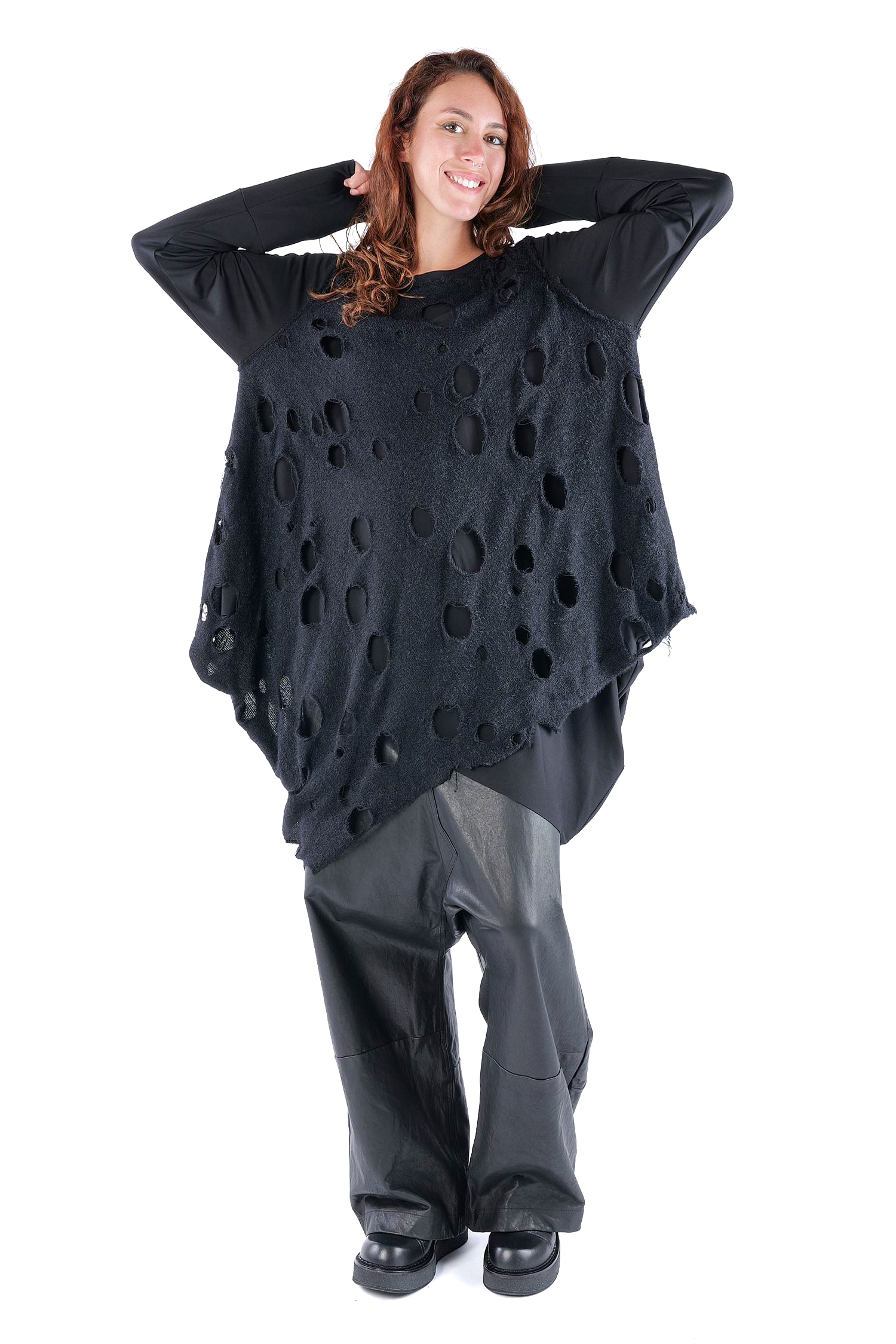 Oversize Pullover - Schwarz - J.Arwen