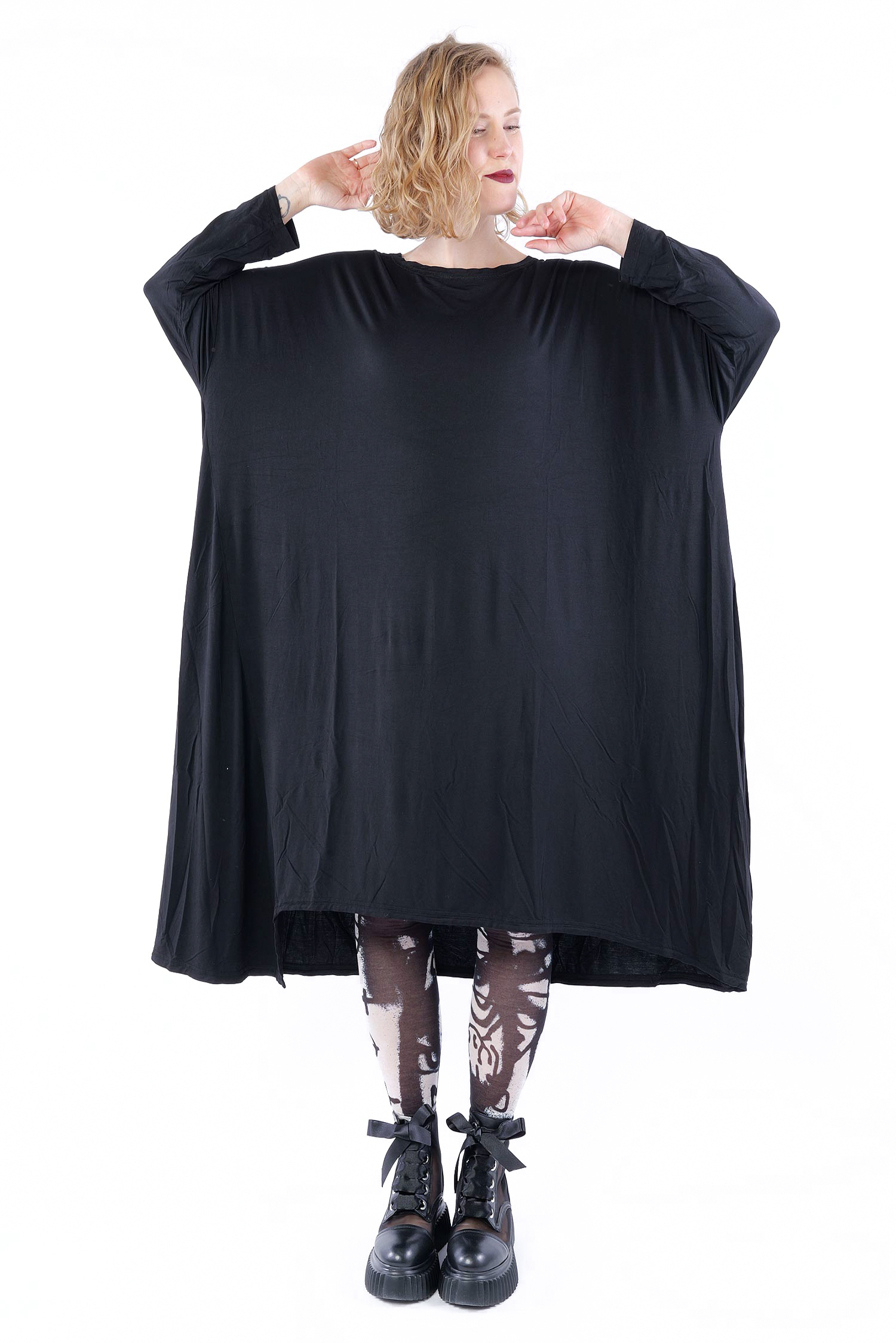 Oversized tunic - Black - 1263320910