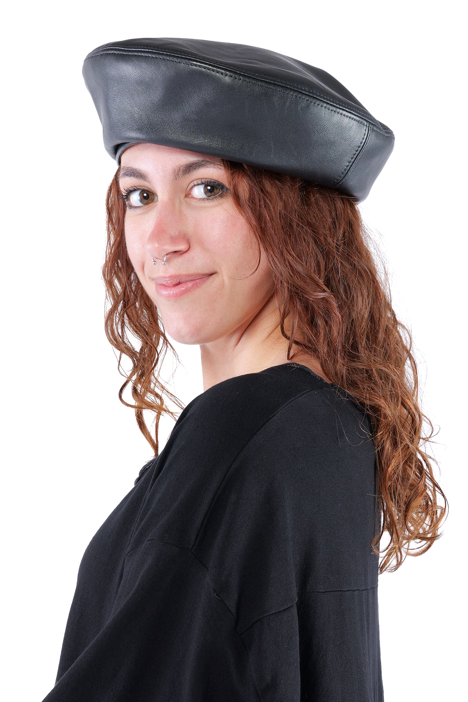 Beret hat - Black - W5513