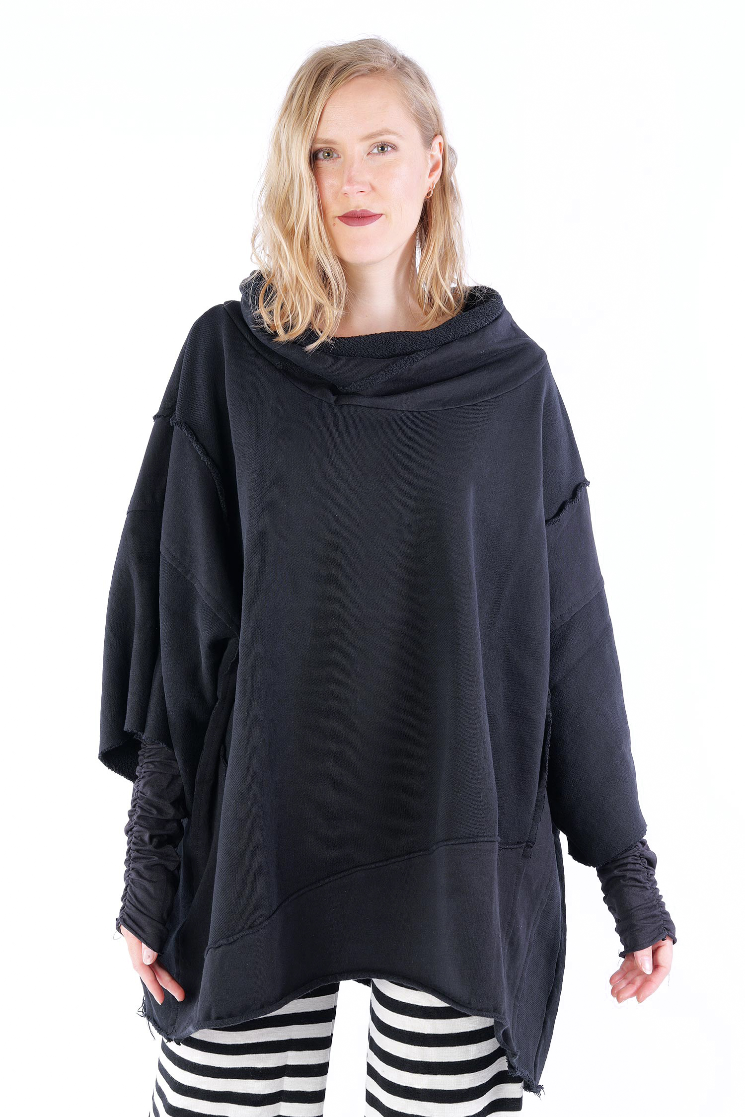 Sweatshirt + Stulpen - Schwarz - 25585