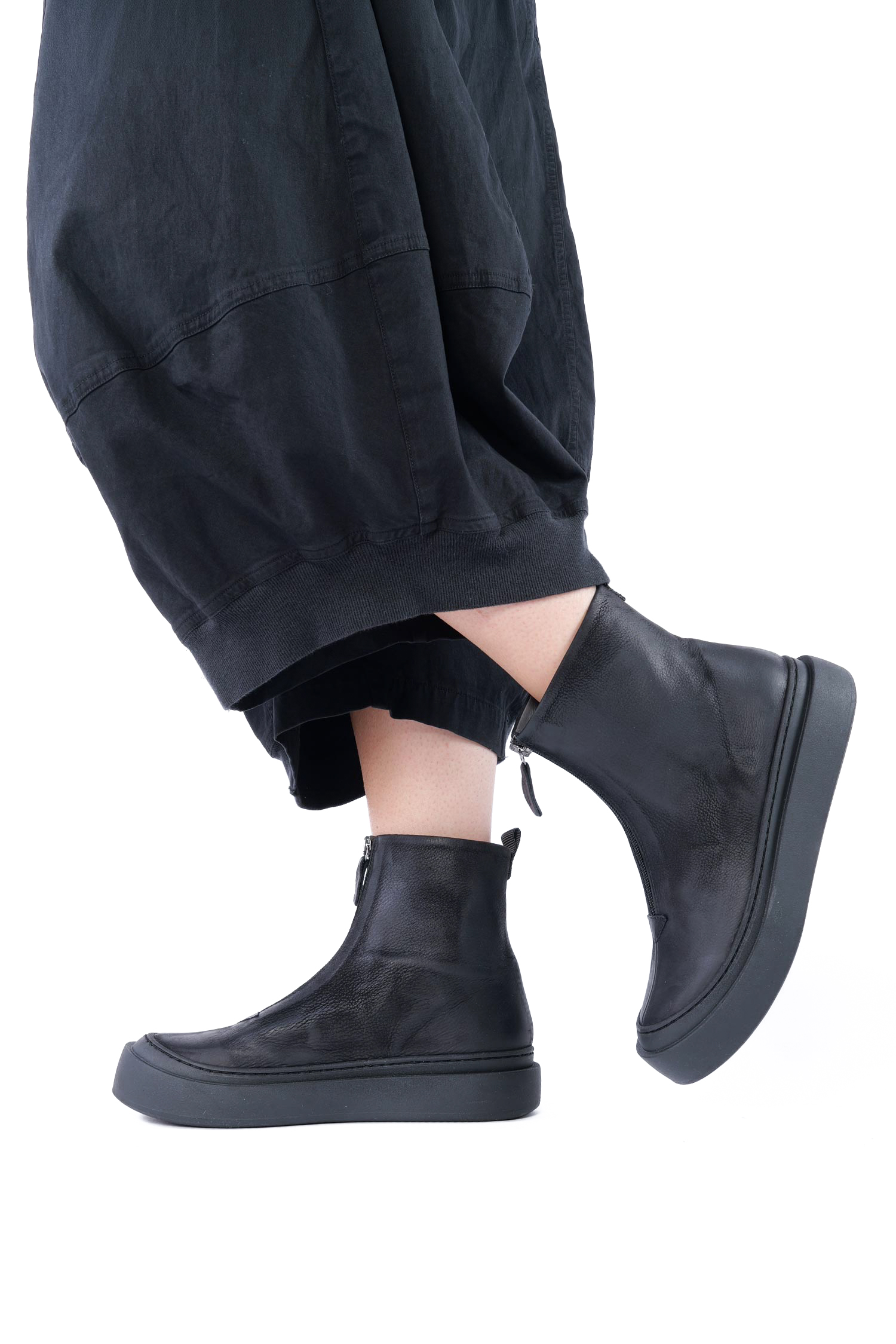 Boots mit Reißverschluss - Schwarz - 8283