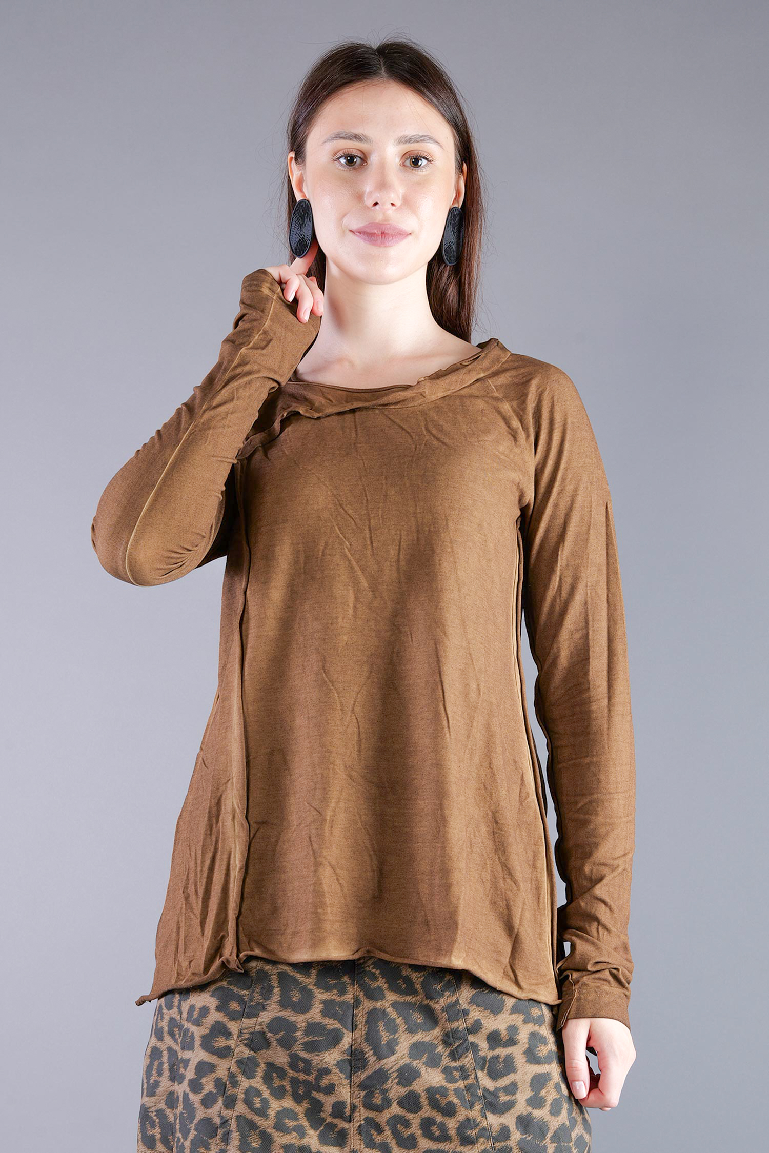 Dekorativer Jerseypullover - Dakar cloud - 2262560503