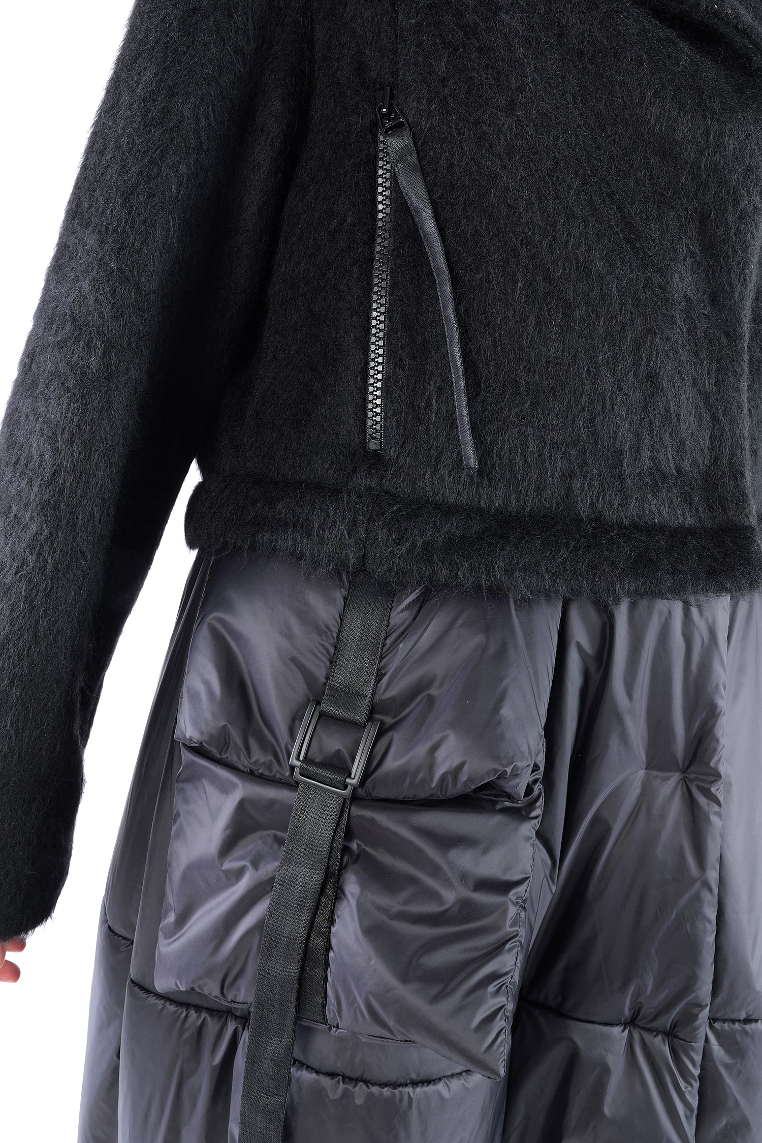 2-in-1 Wintermantel - Black faux fur/Black - Formers