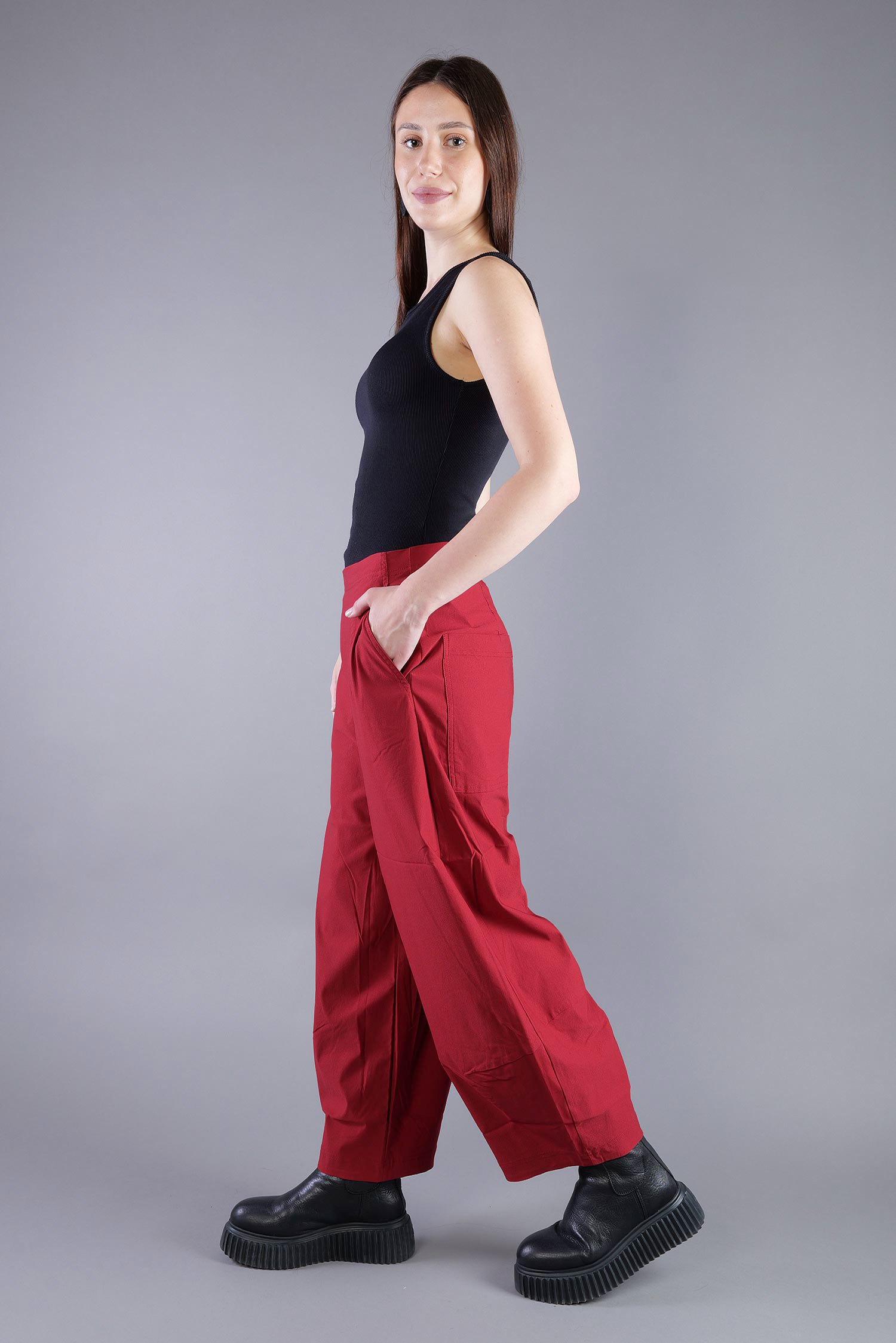 Tulpige Stretchhose - Lava - 2263220124